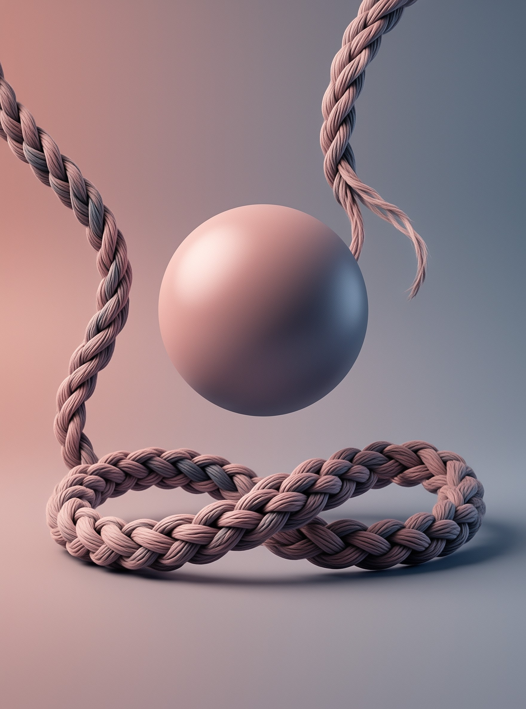Floating Sphere on Ropes