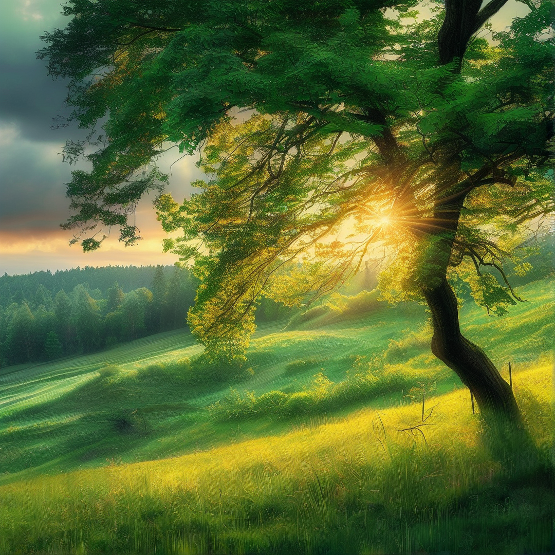 Sunlight Through the Tree