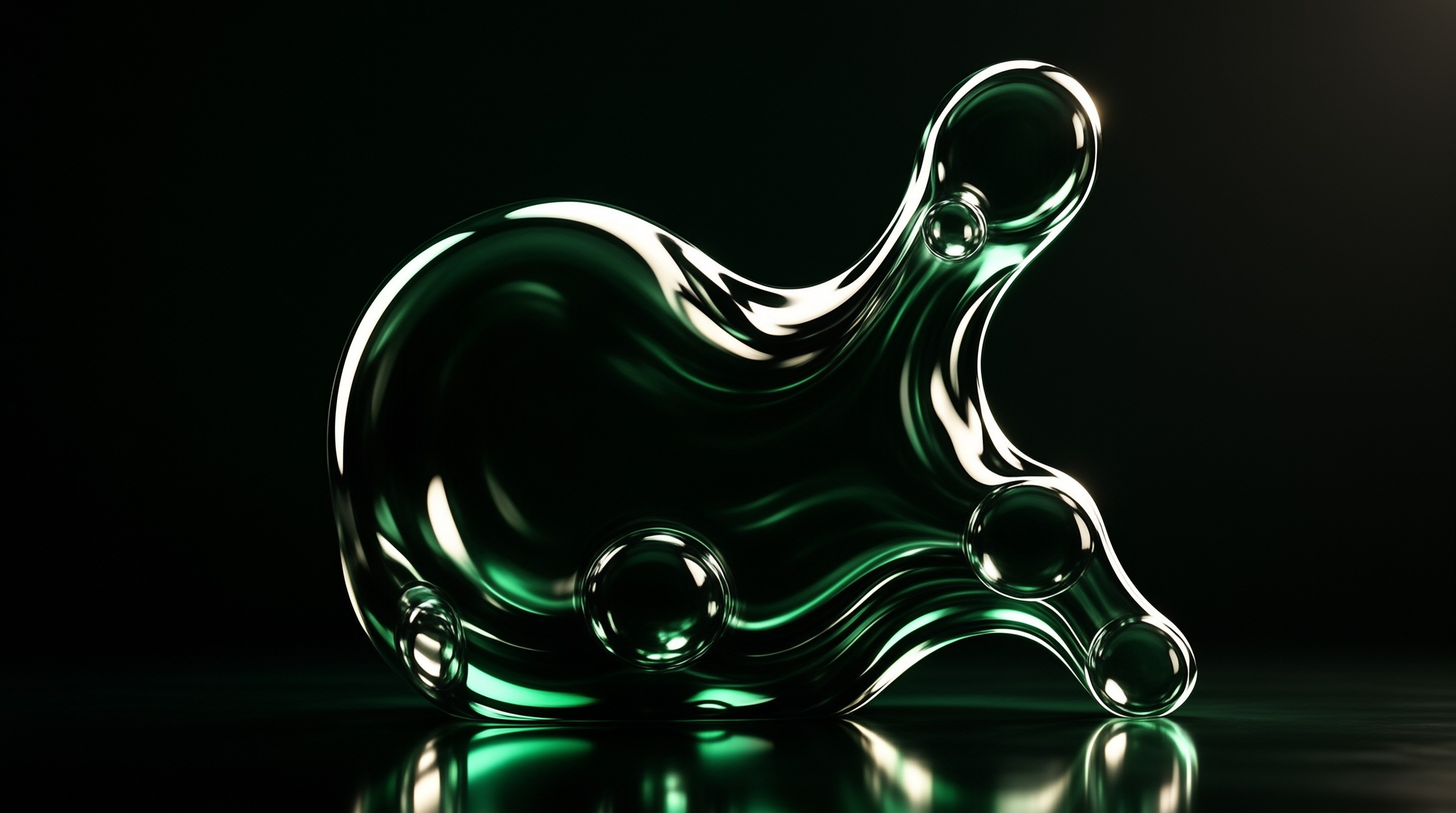 Glossy Green Organic Form