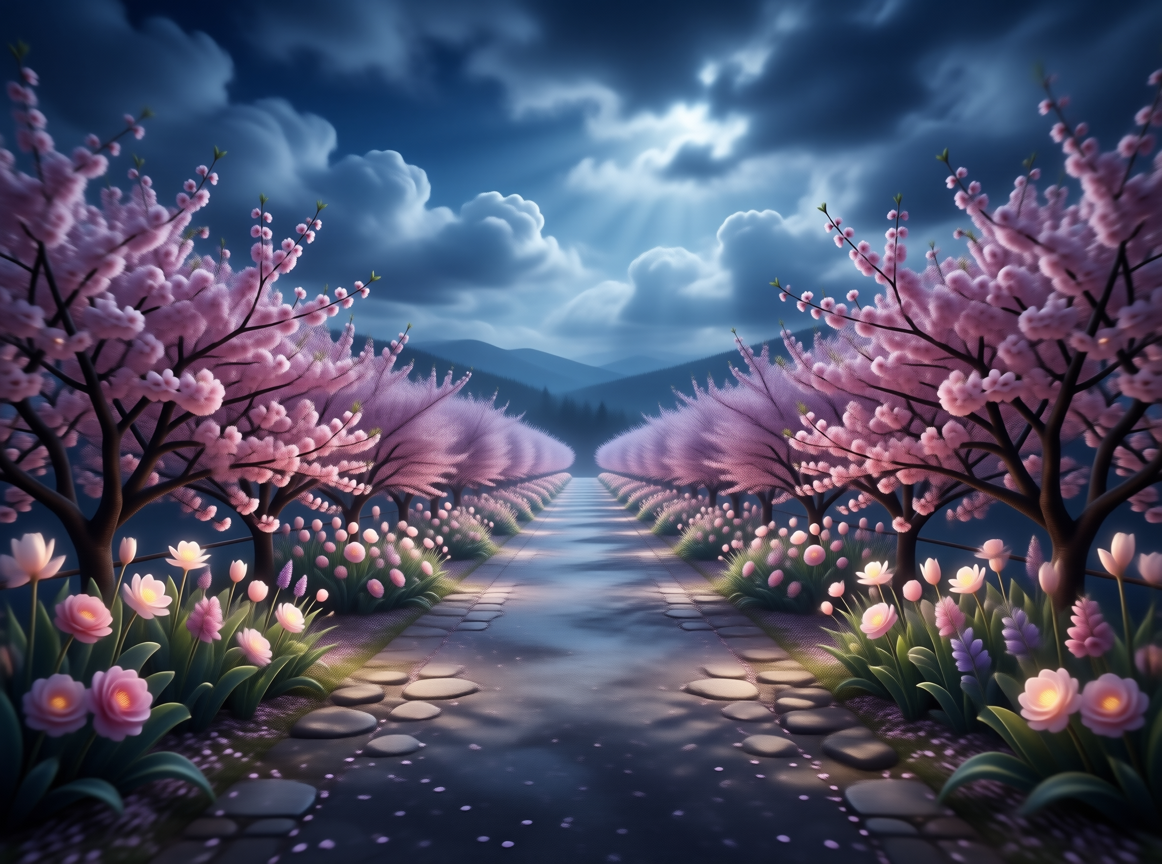 Night Sakura Path