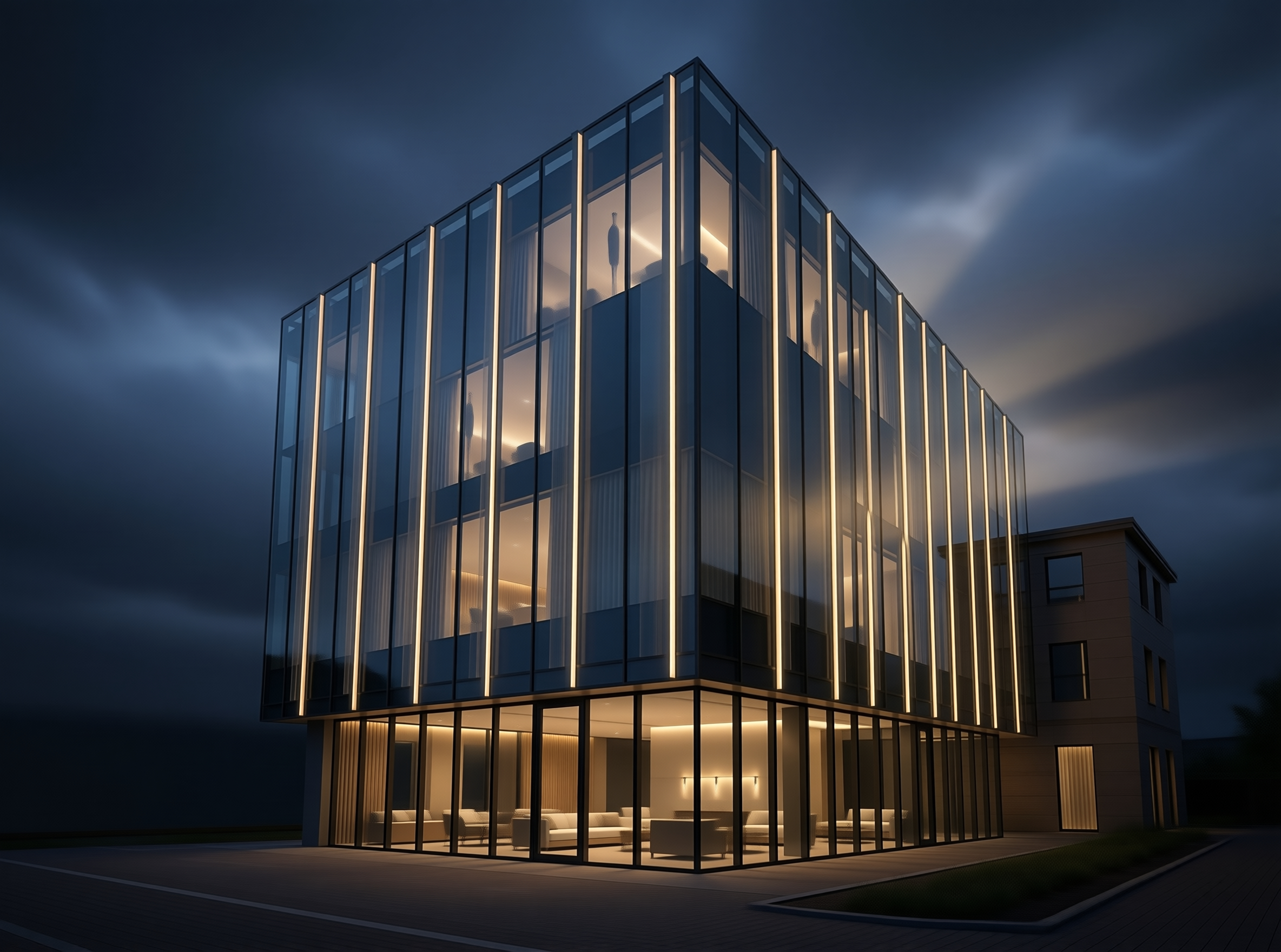 Sleek Modern Glass Building