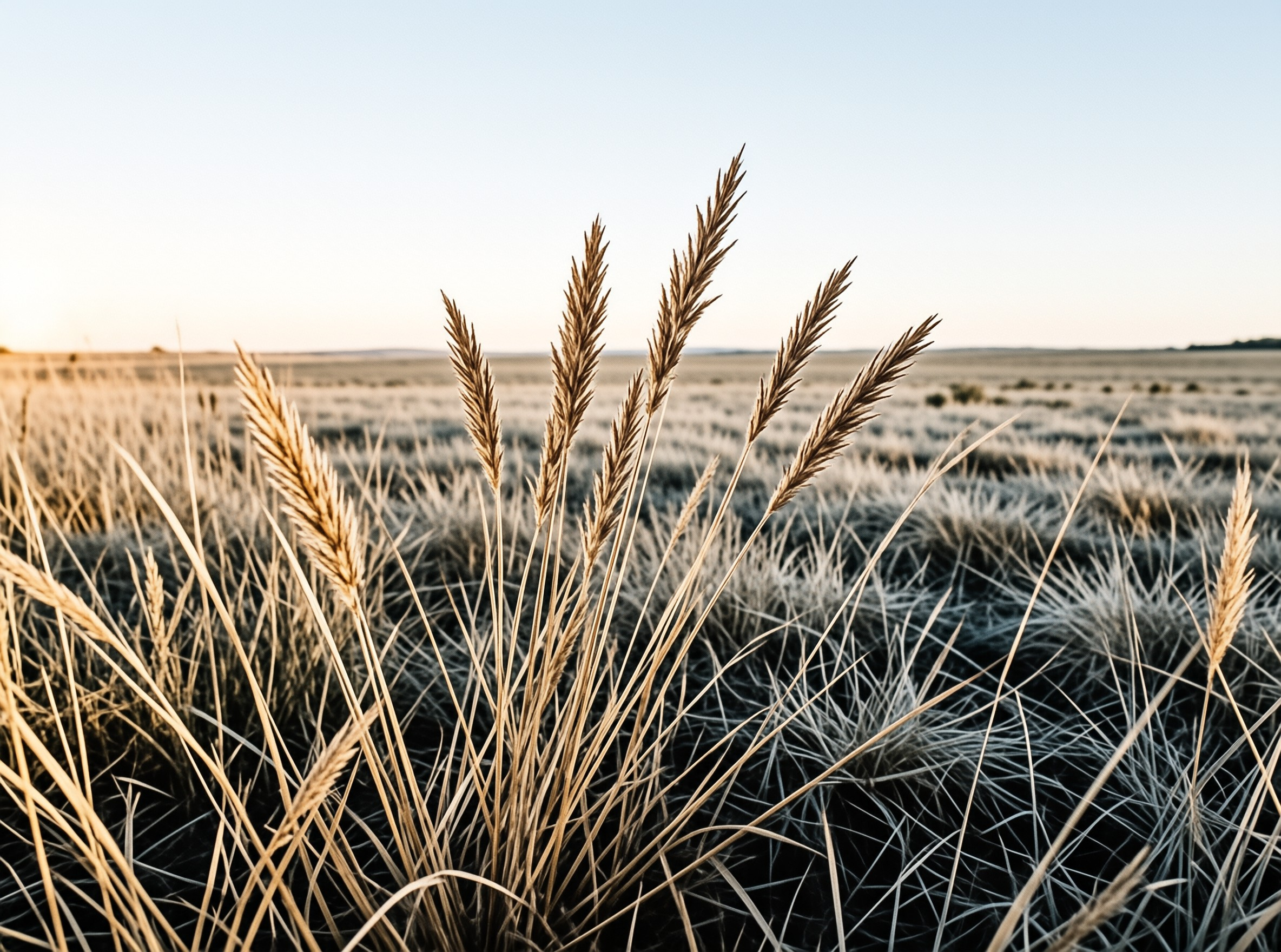 Dry Grass at Sunrise