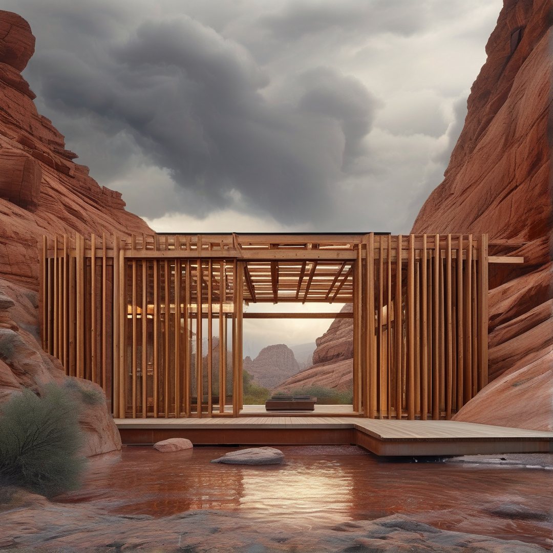 Modern Pavilion in Canyon