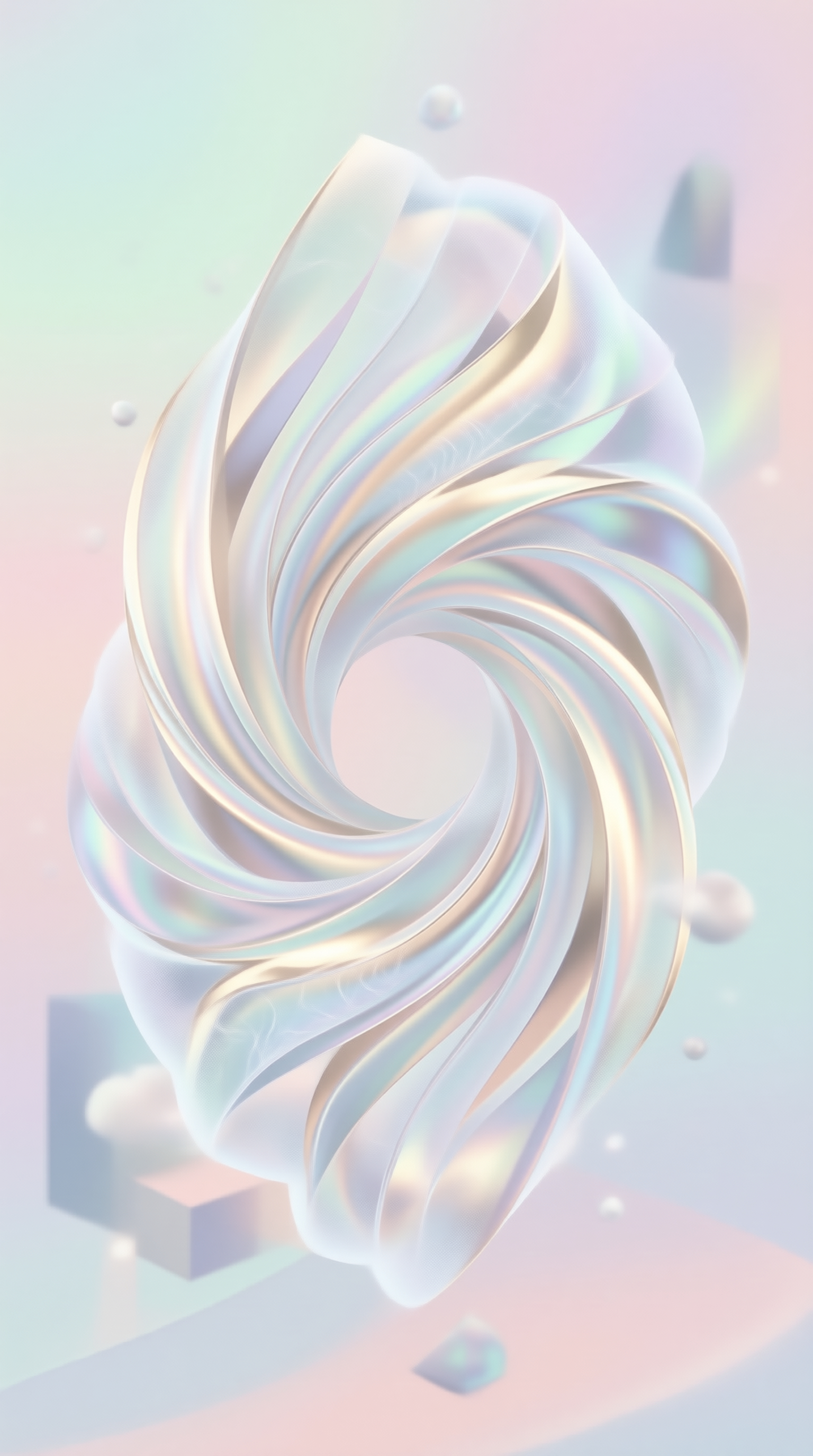 Iridescent Abstract Spiral