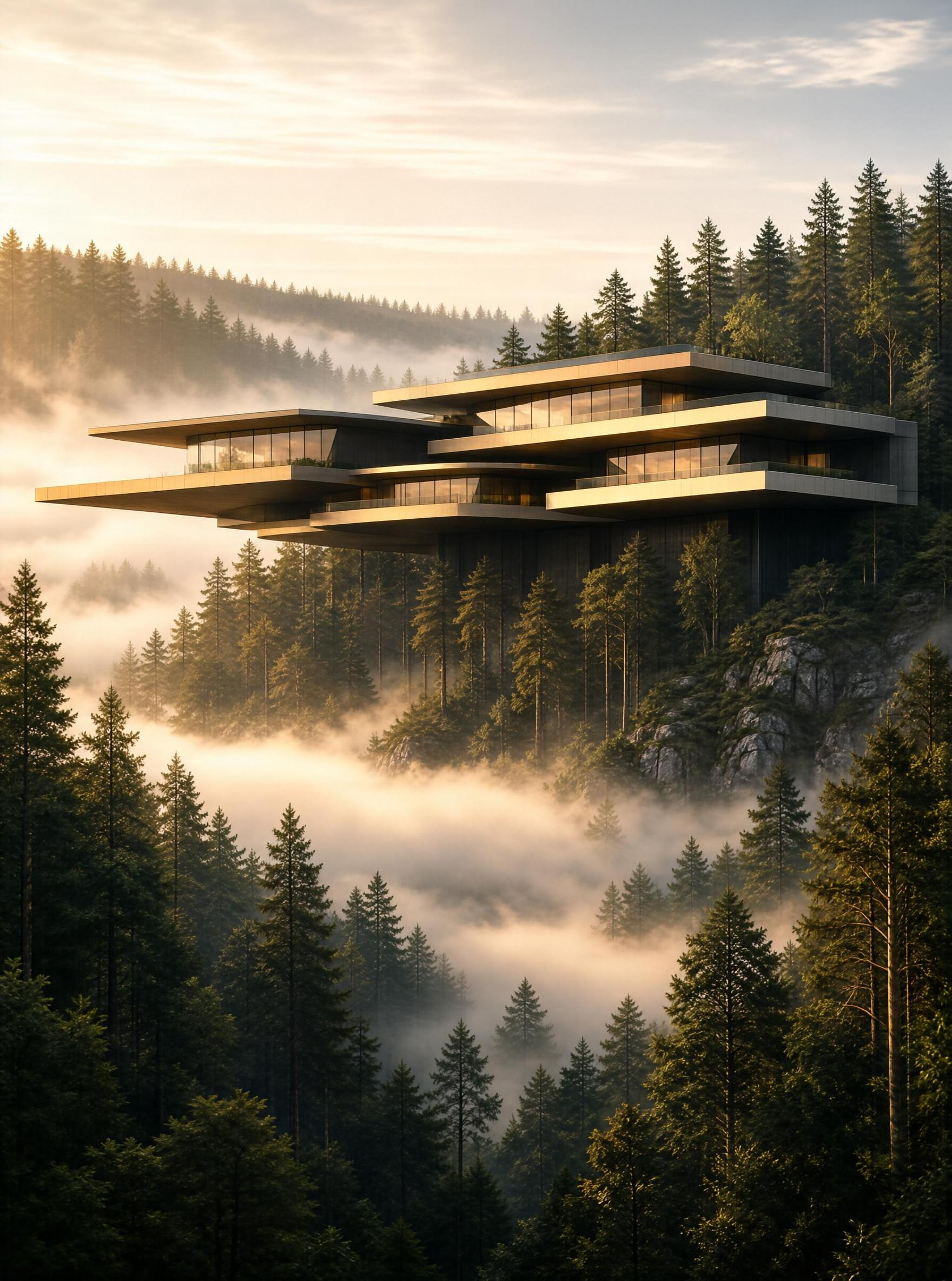 Futuristic Forest House