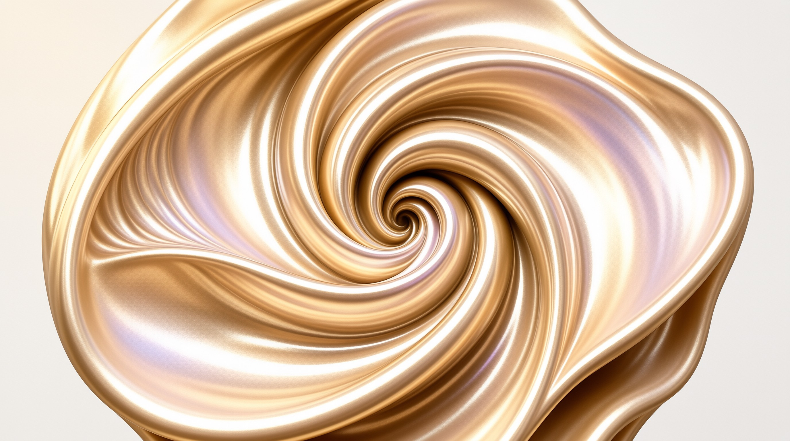Liquid Gold Silk — Spiral Study
