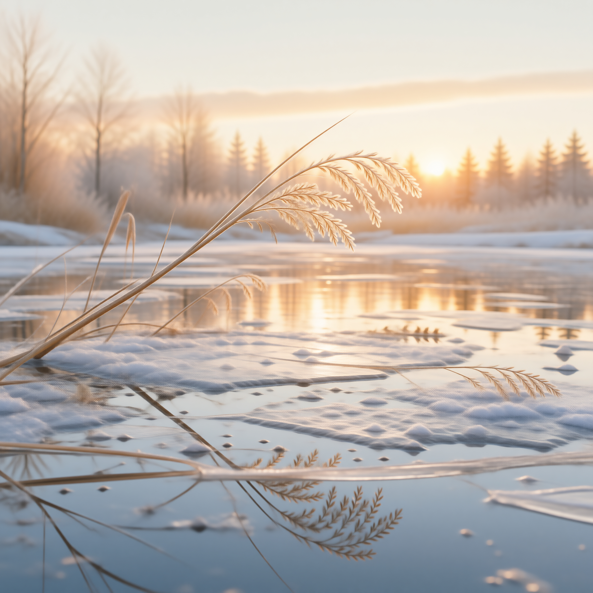 Winter Sunrise Reflections