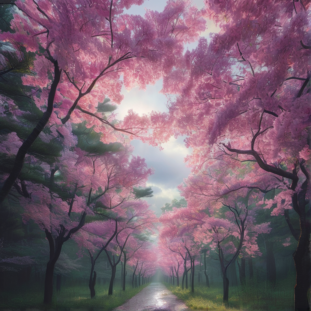 Cherry Blossom Pathway