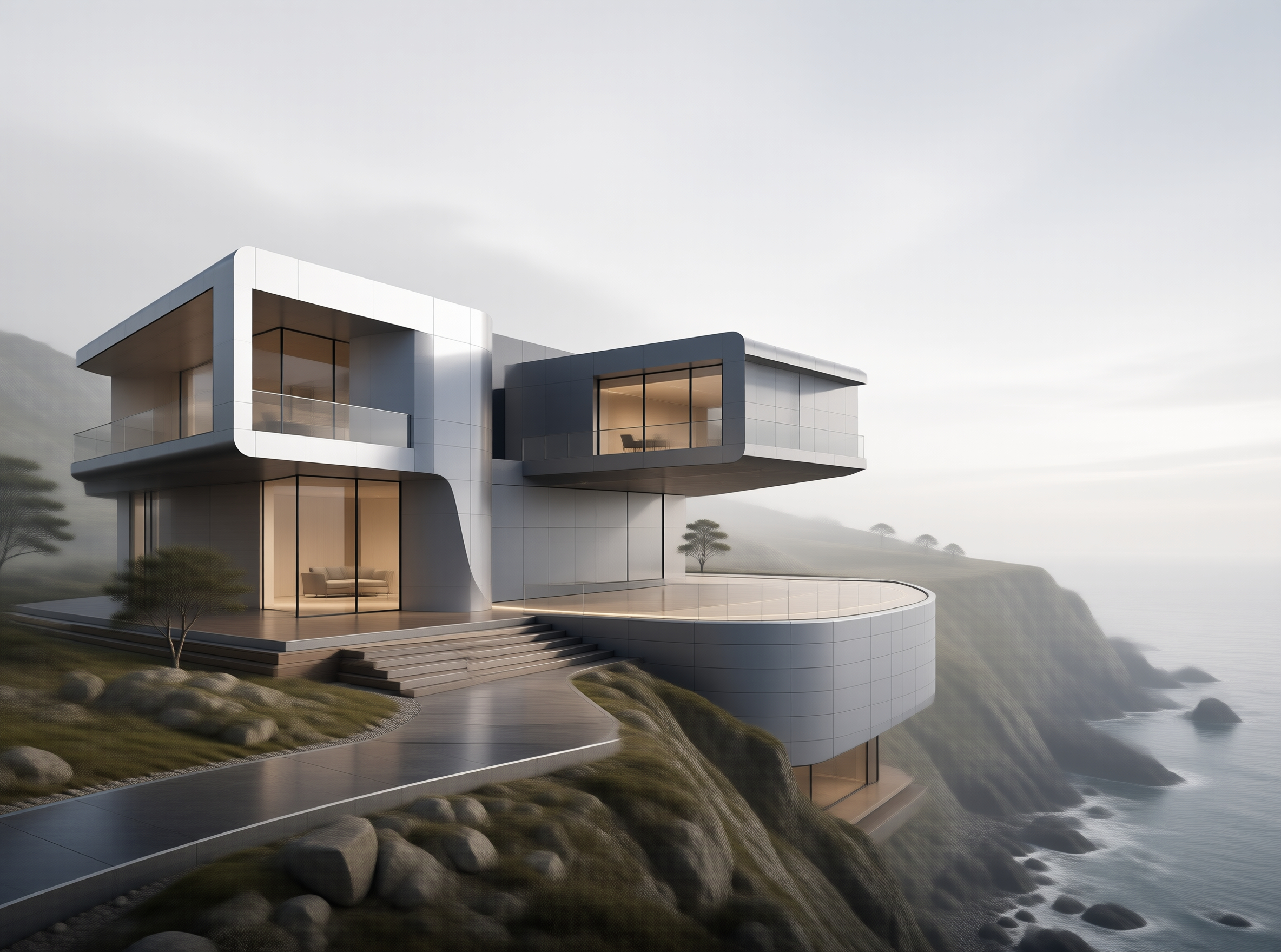 Modern Cliffside Villa