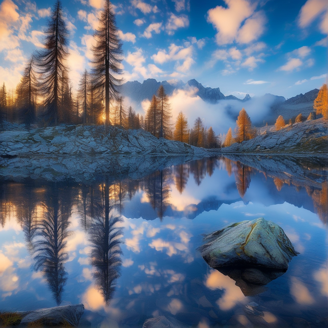 Alpine Lake Reflection