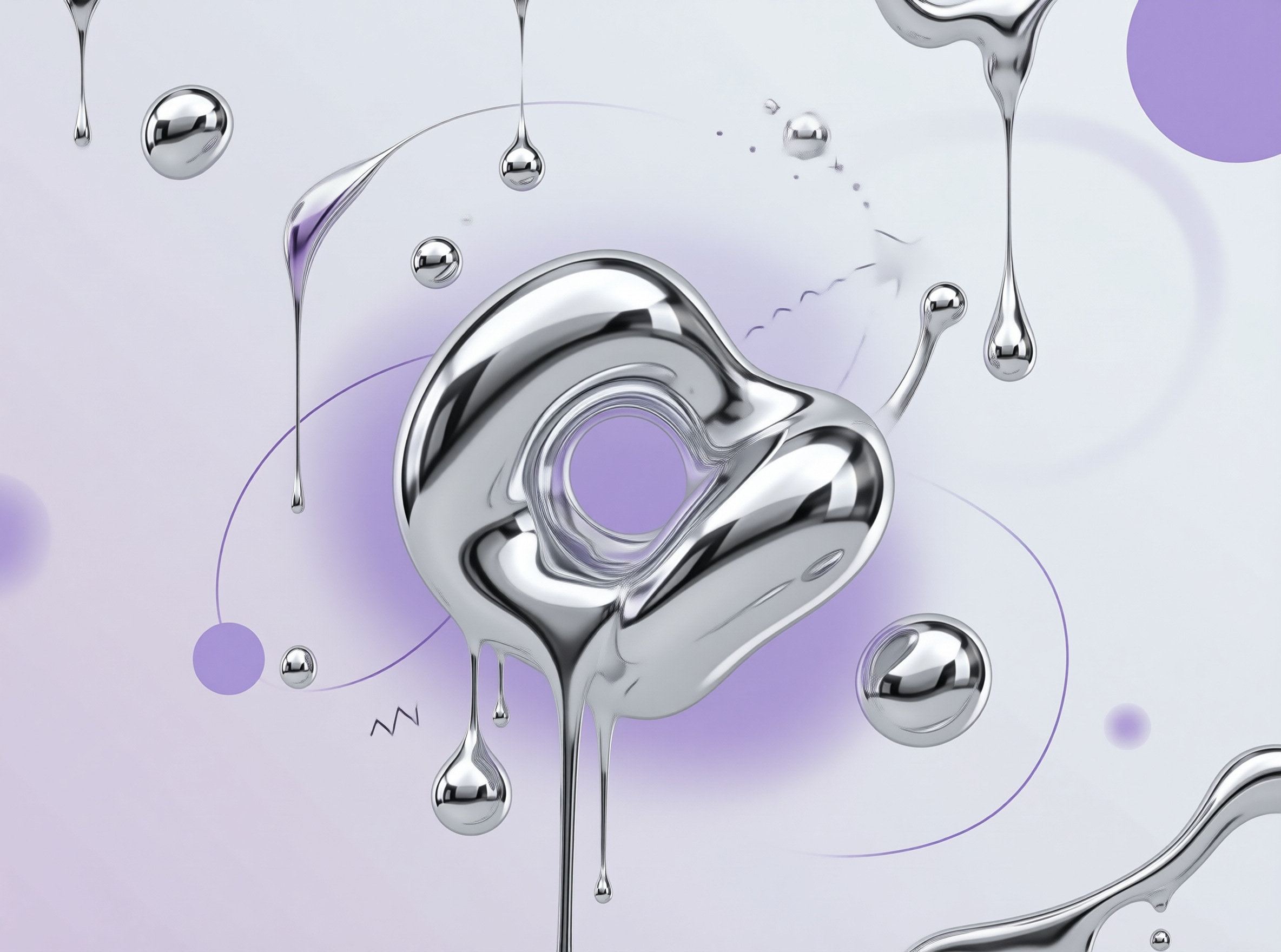 Liquid Metal Abstract Art