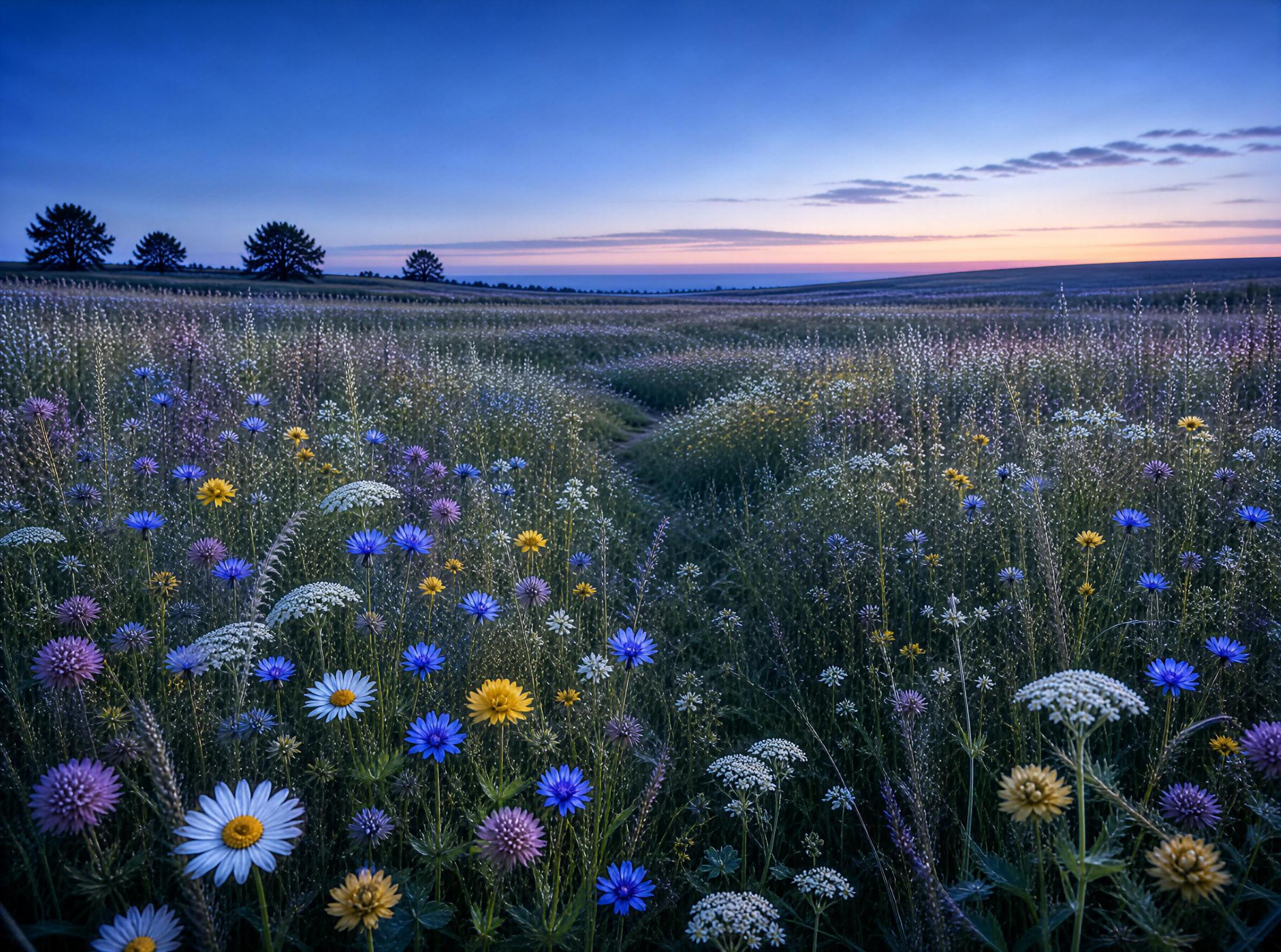 Twilight Wildflower Meadow