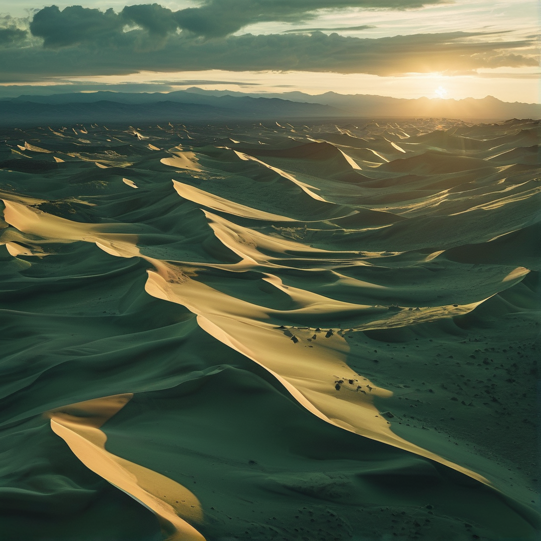 Desert Dunes at Sunset