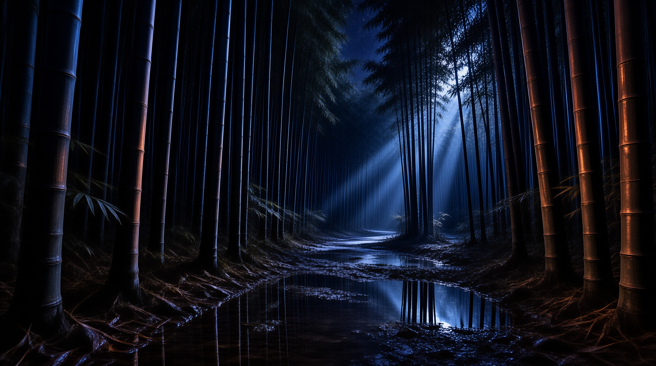 Mysterious Bamboo Night