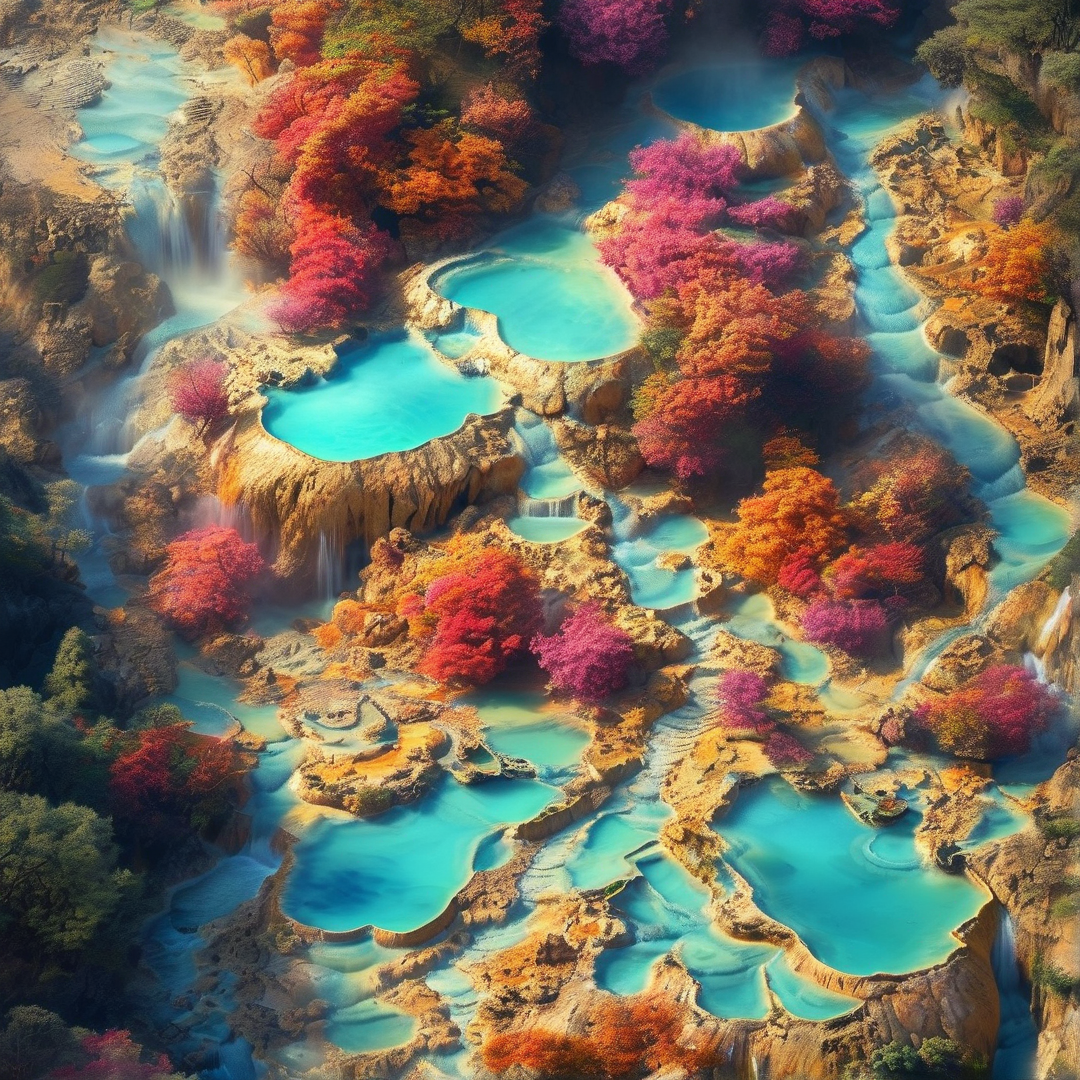 Vibrant Autumn Terraces