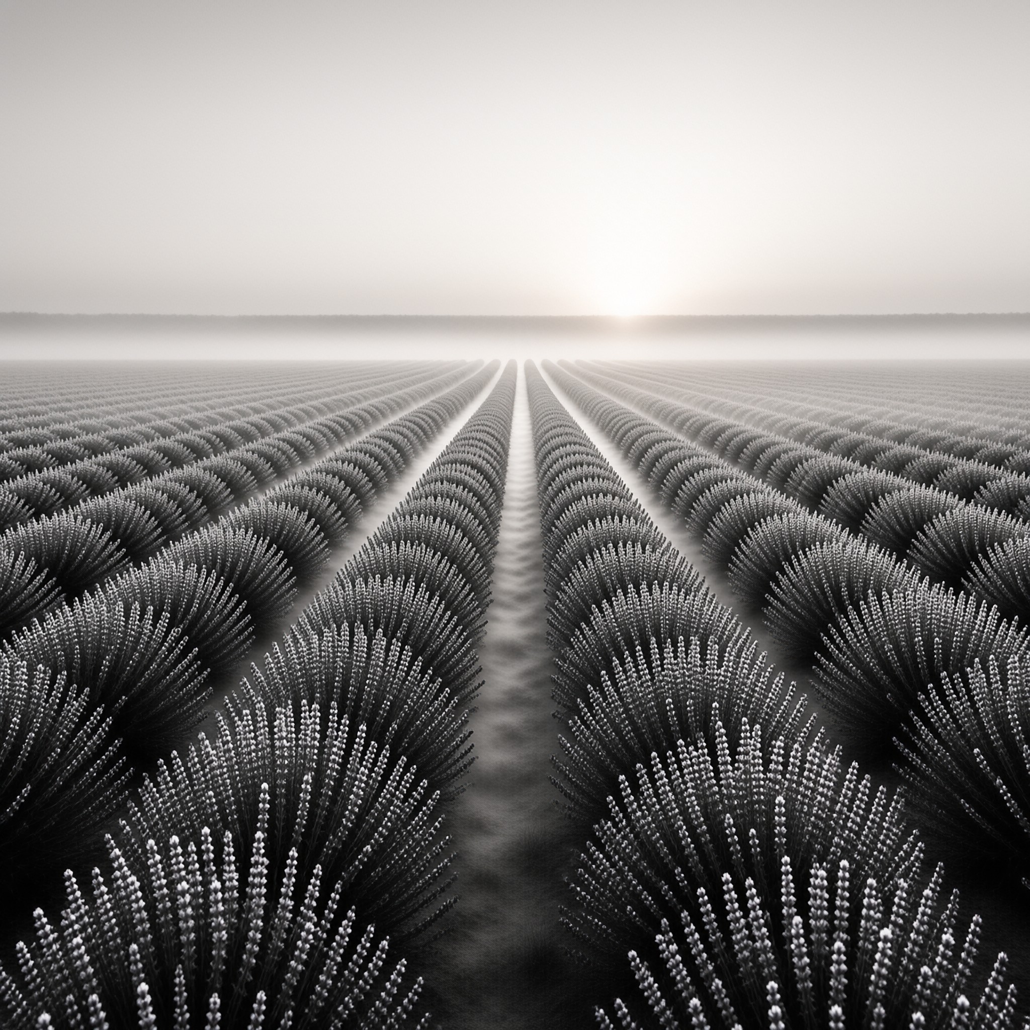 Misty Lavender Fields