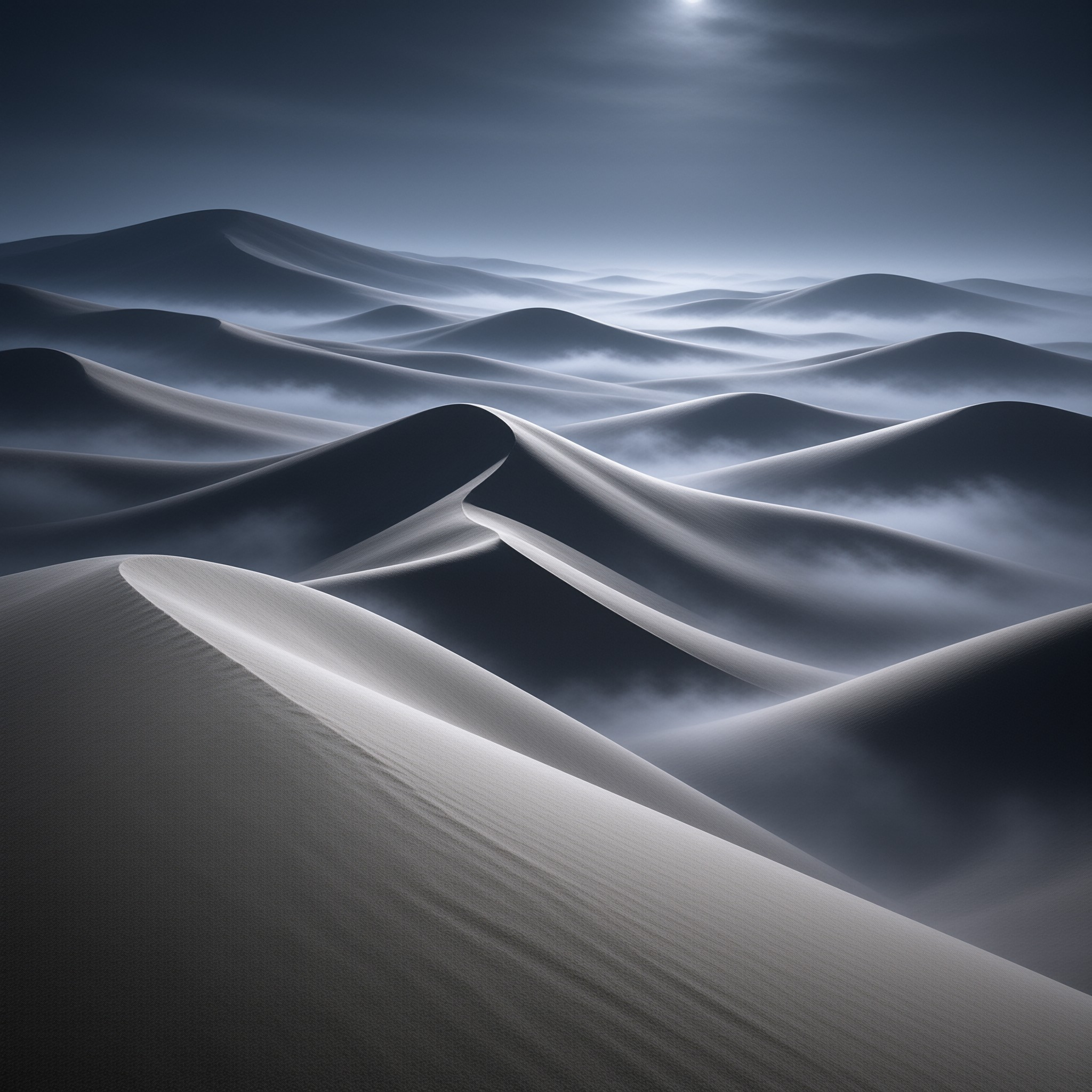 Misty Desert Dunes