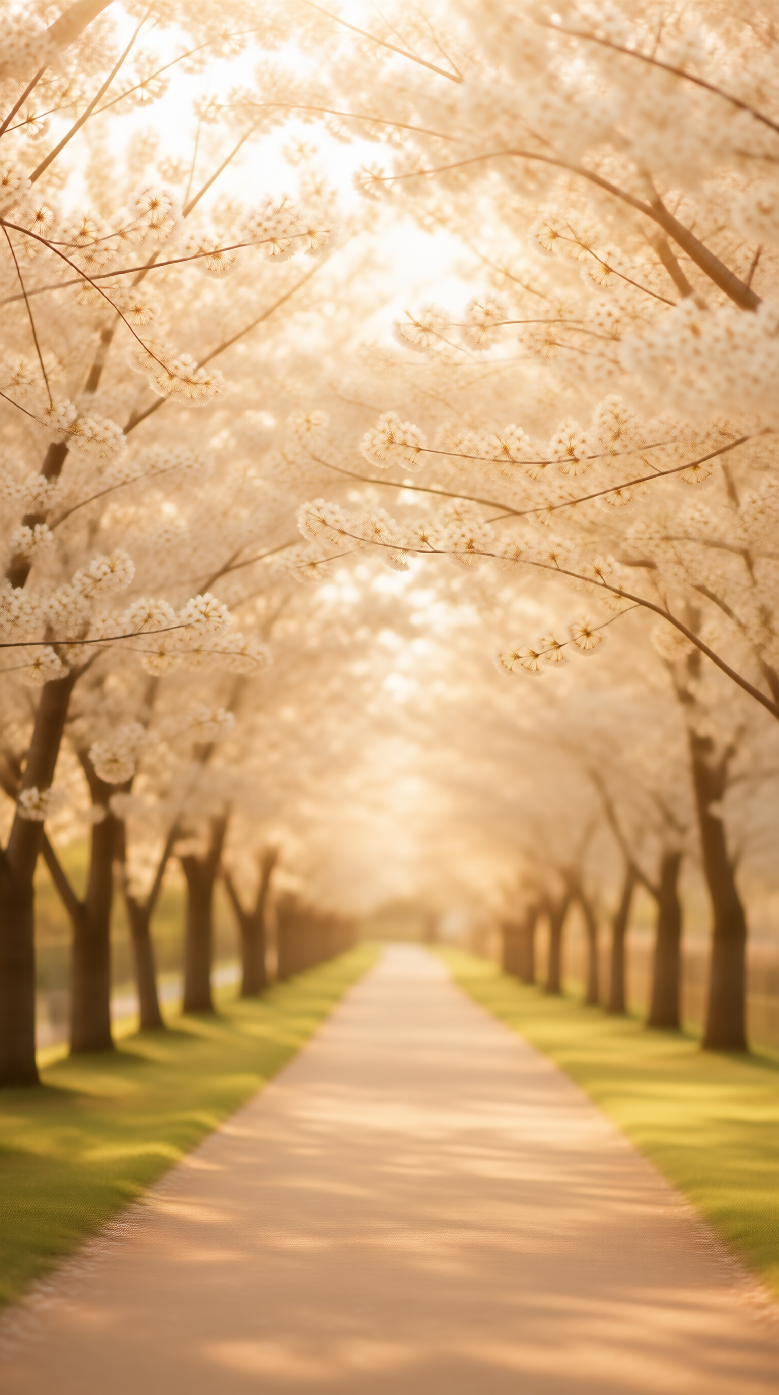 Blossom-Canopy Path Landscape