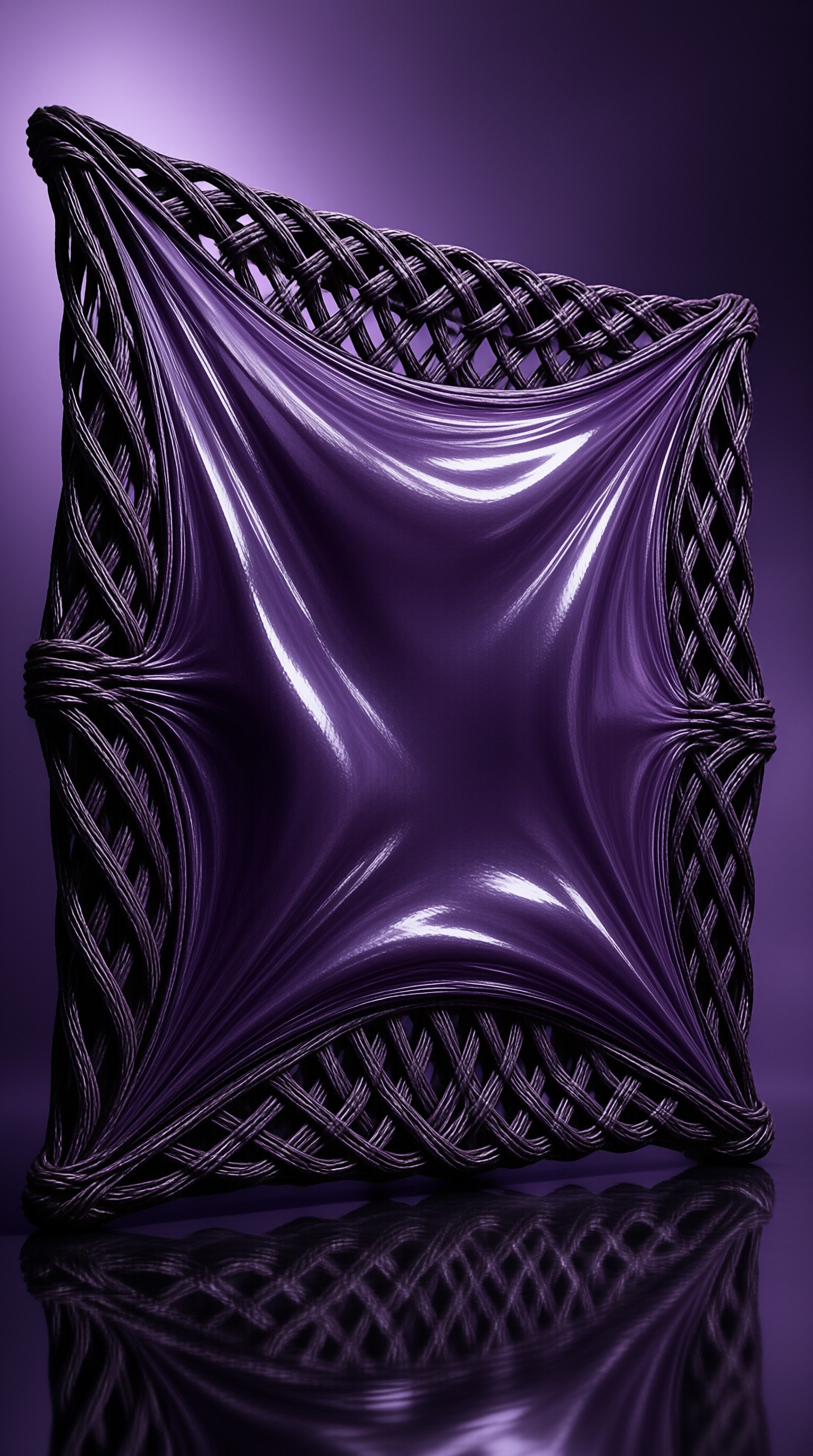 Purple Woven Chair