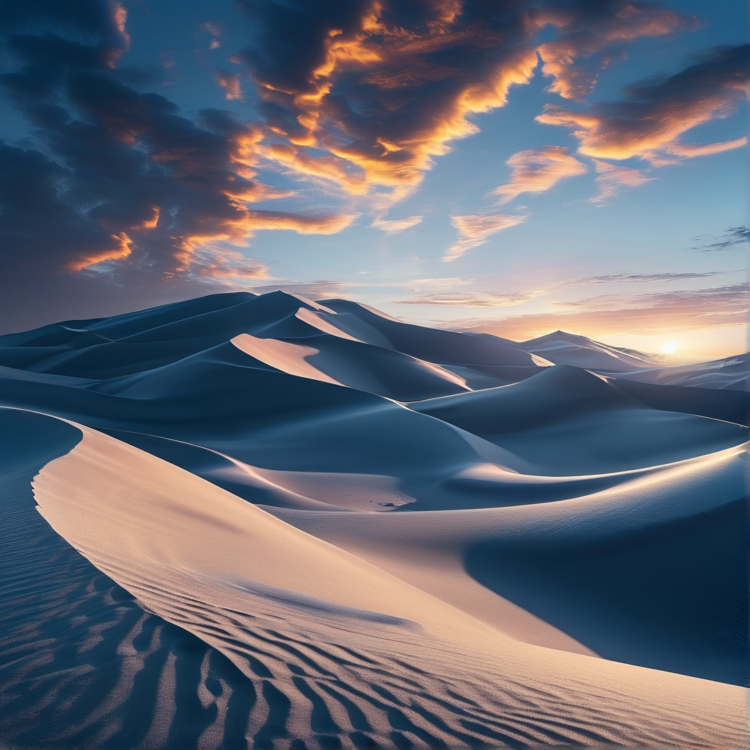 Sunset Desert Dunes