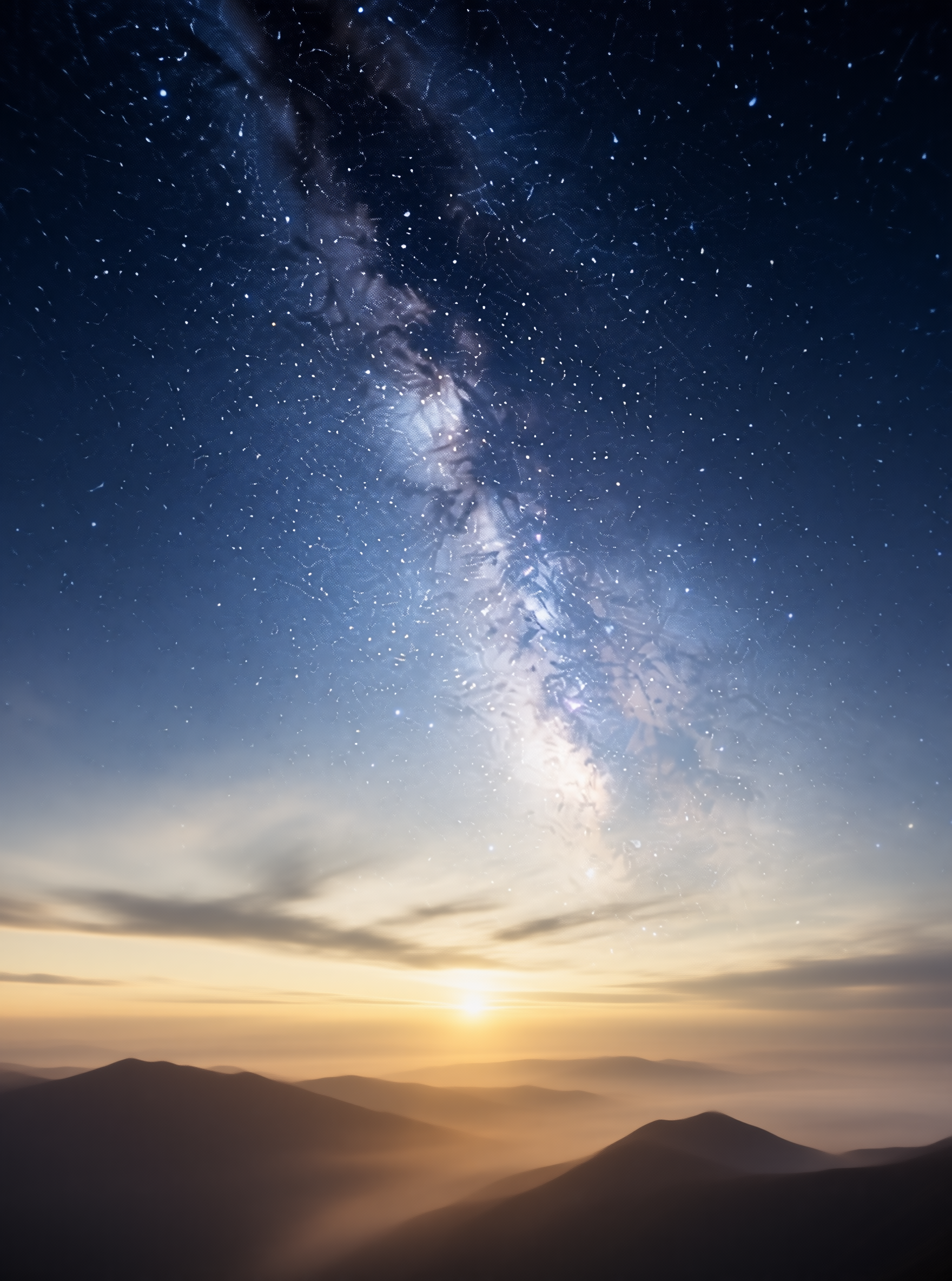 Milky Way Ridge Landscape