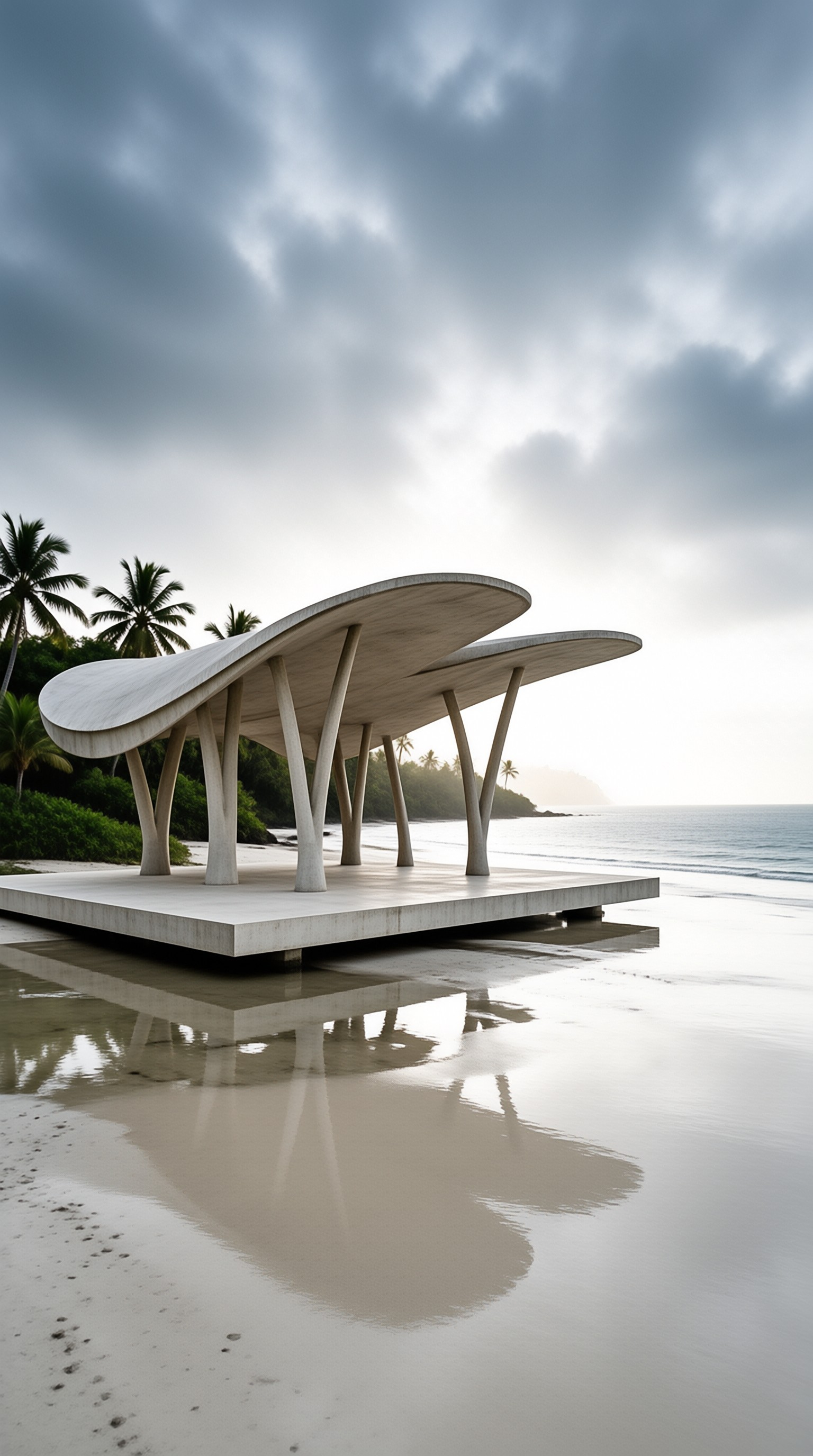 Futuristic Beach Pavilion