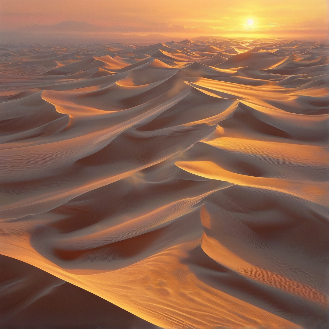 Desert Dunes at Sunset