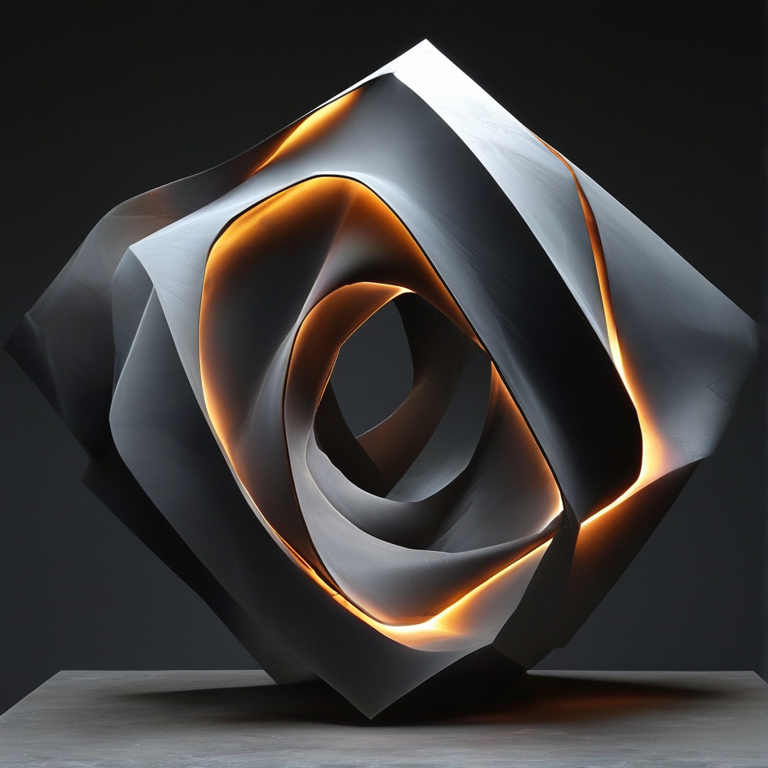 Abstract Metallic Sculpture