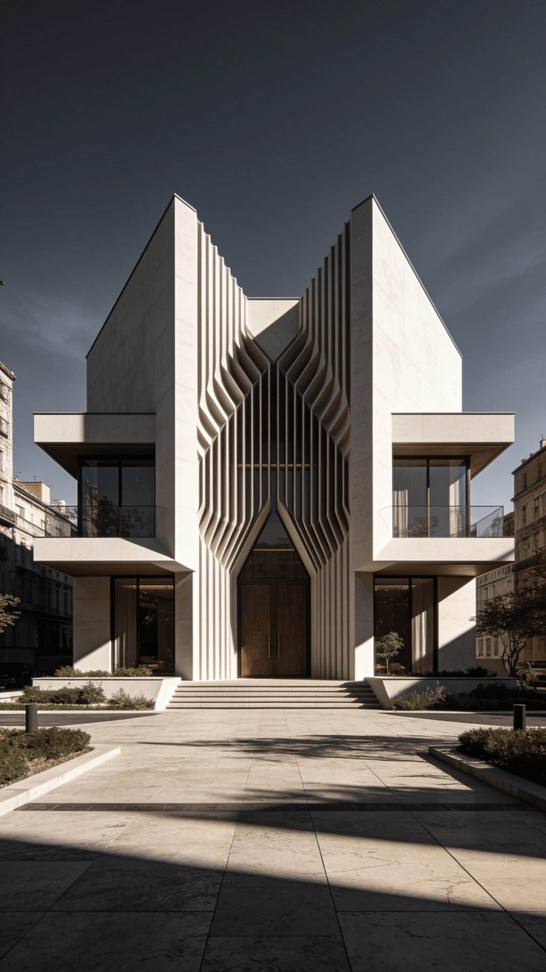 Villa with Parametric Facade — Urban Plaza