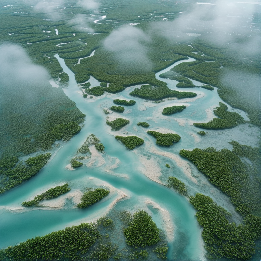 Aerial View of Mangroves