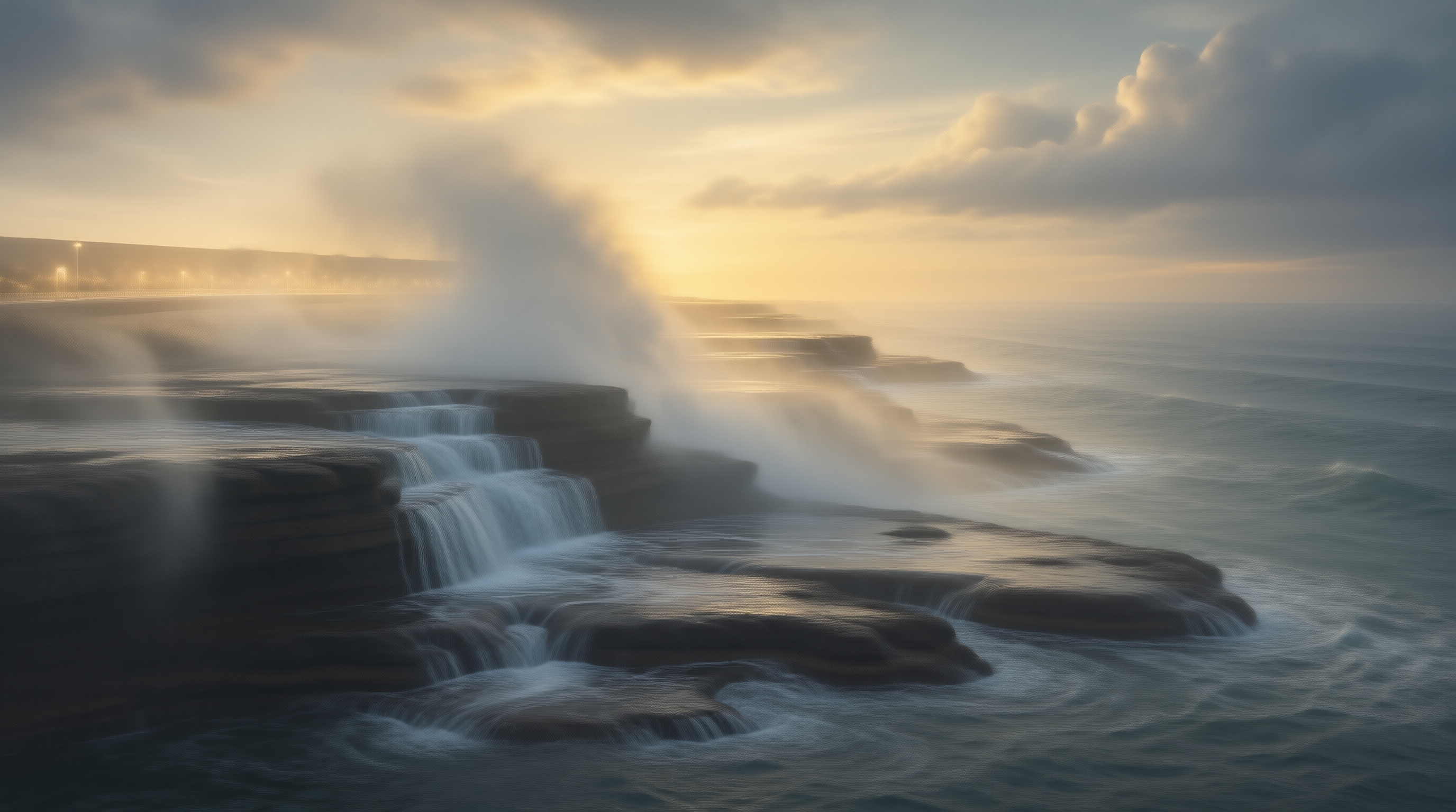 Ocean Steps at Sunset