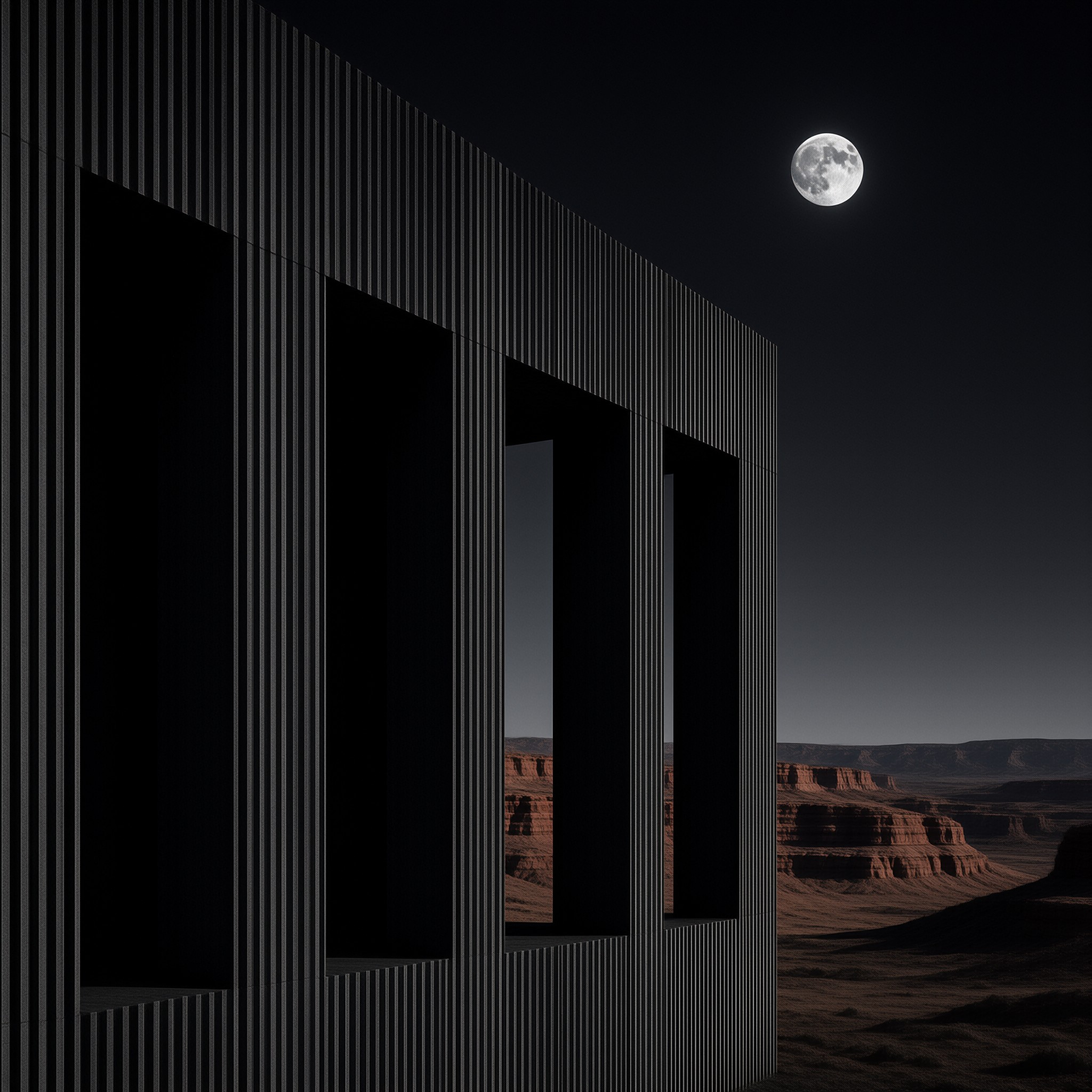Architecture Under the Moon