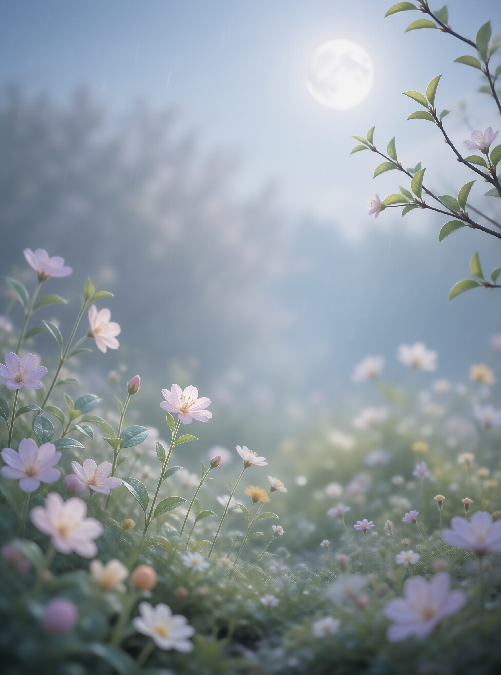 Misty Meadow Sunlight