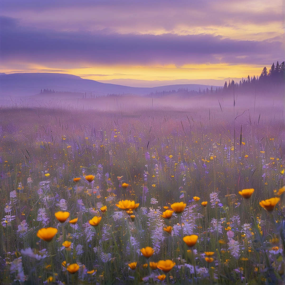 Sunset Wildflower Meadow