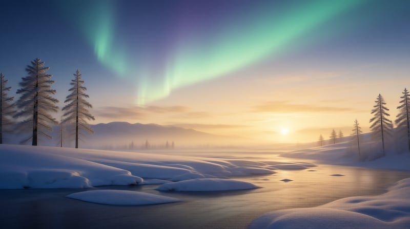 Aurora over Snowy River