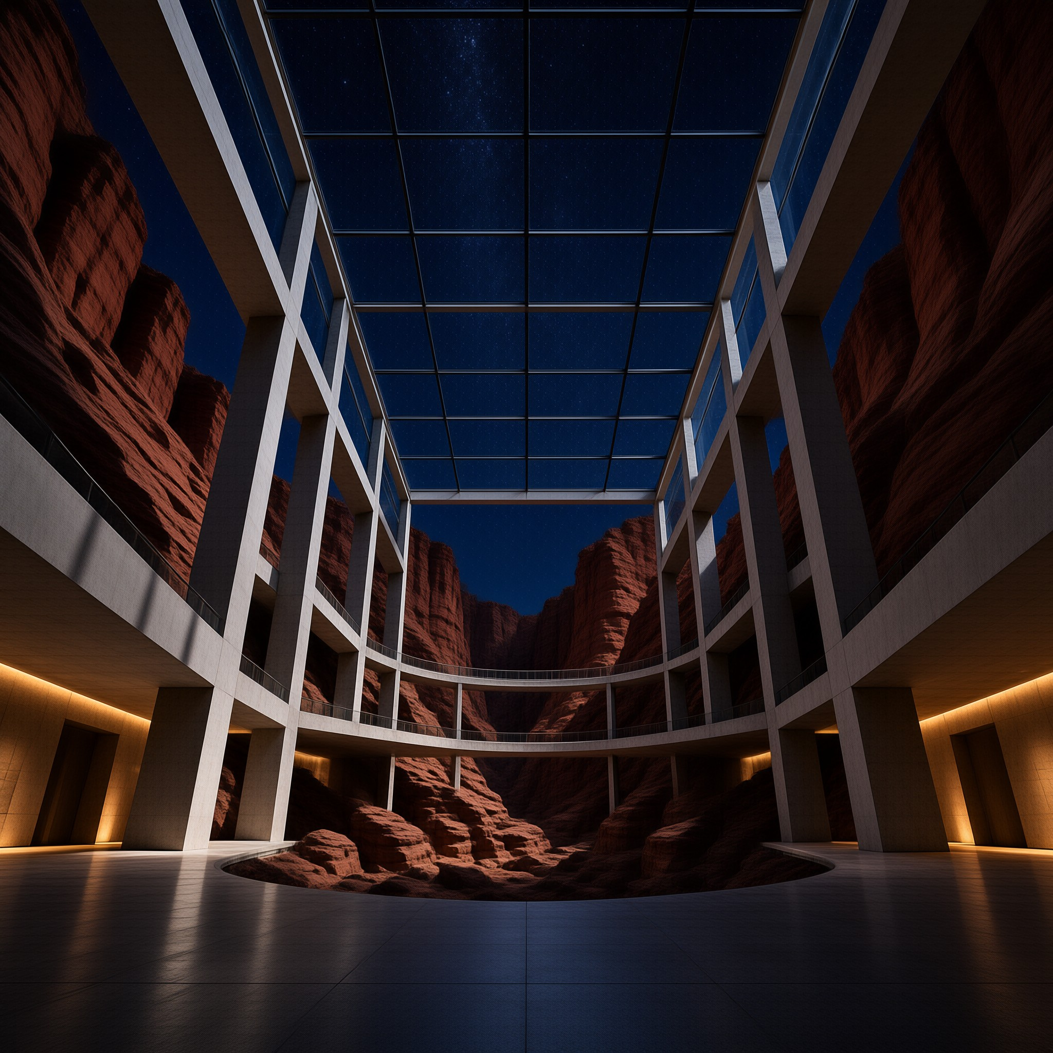 Futuristic Canyon Structure