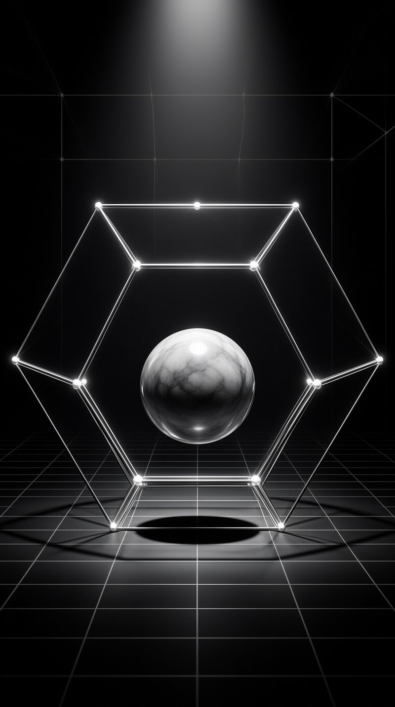 Glowing Cube and Sphere