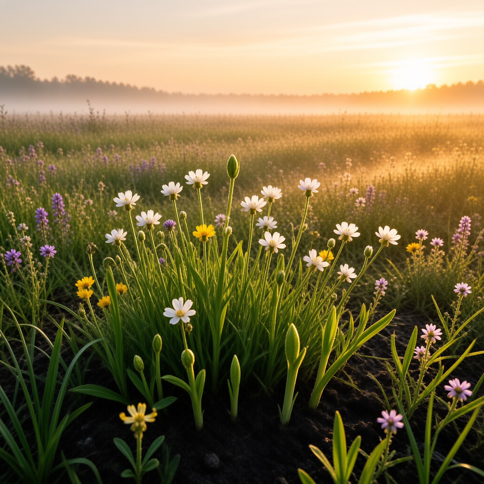 Wildflowers at Sunrise