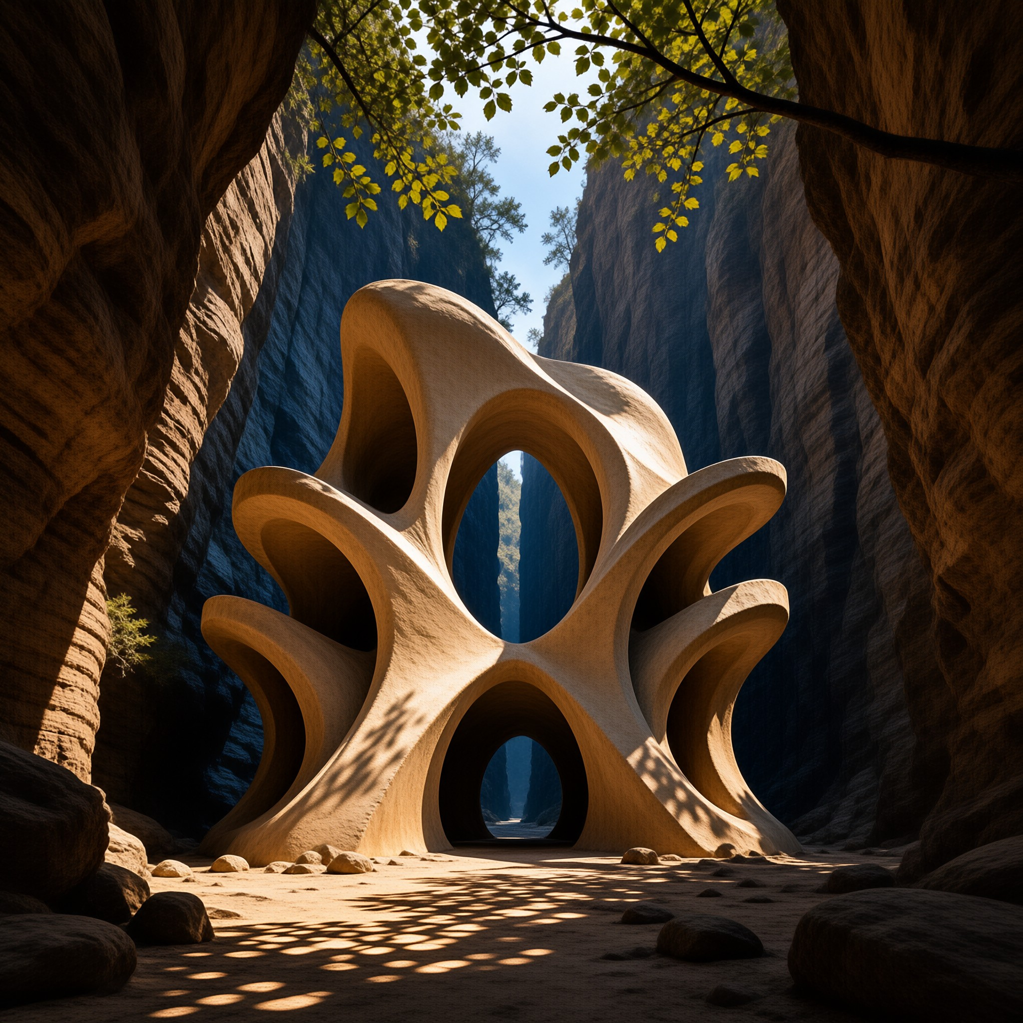Surreal Canyon Structure