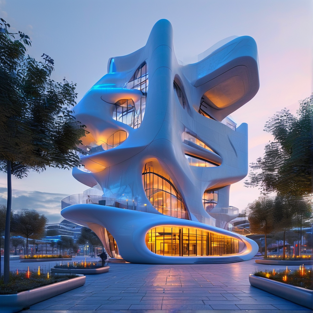 Futuristic Organic Building