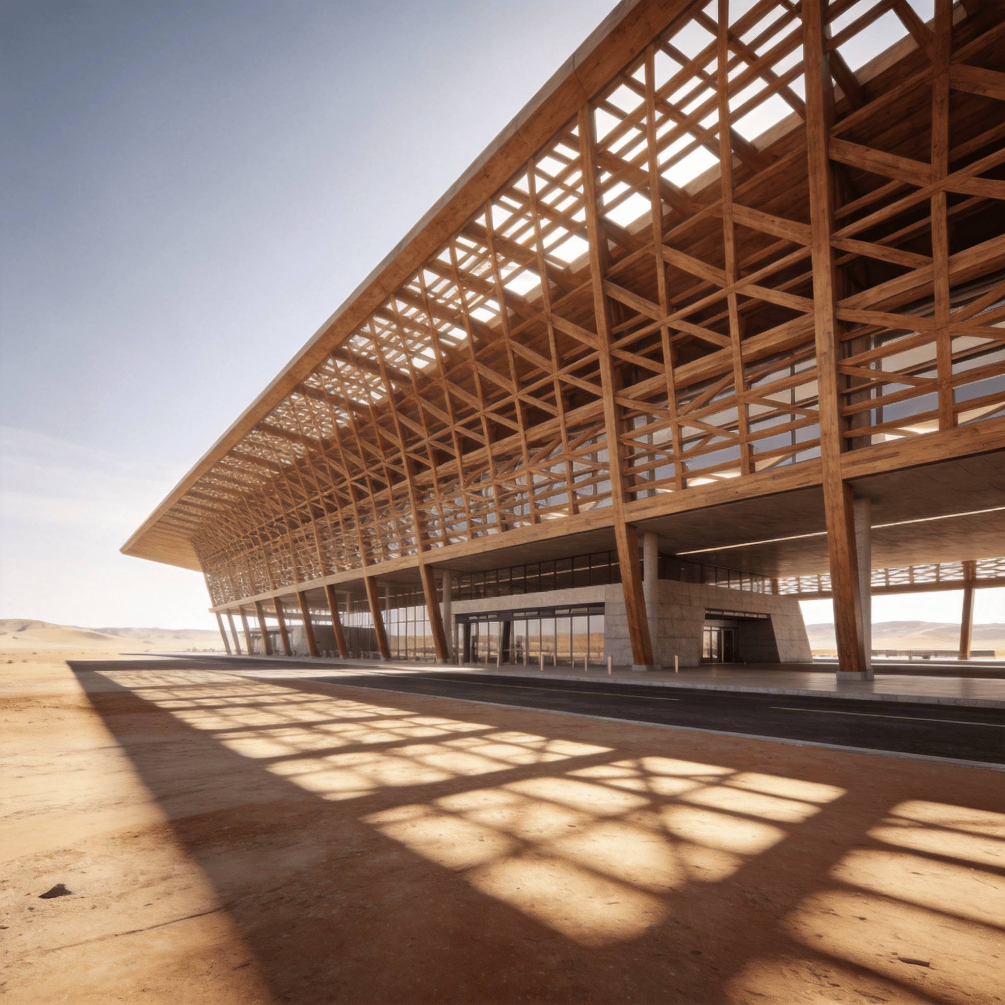 Terminal in Desert Plain