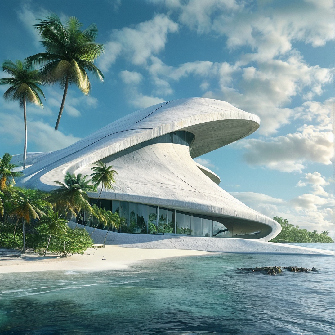 Futuristic Beachside Resort
