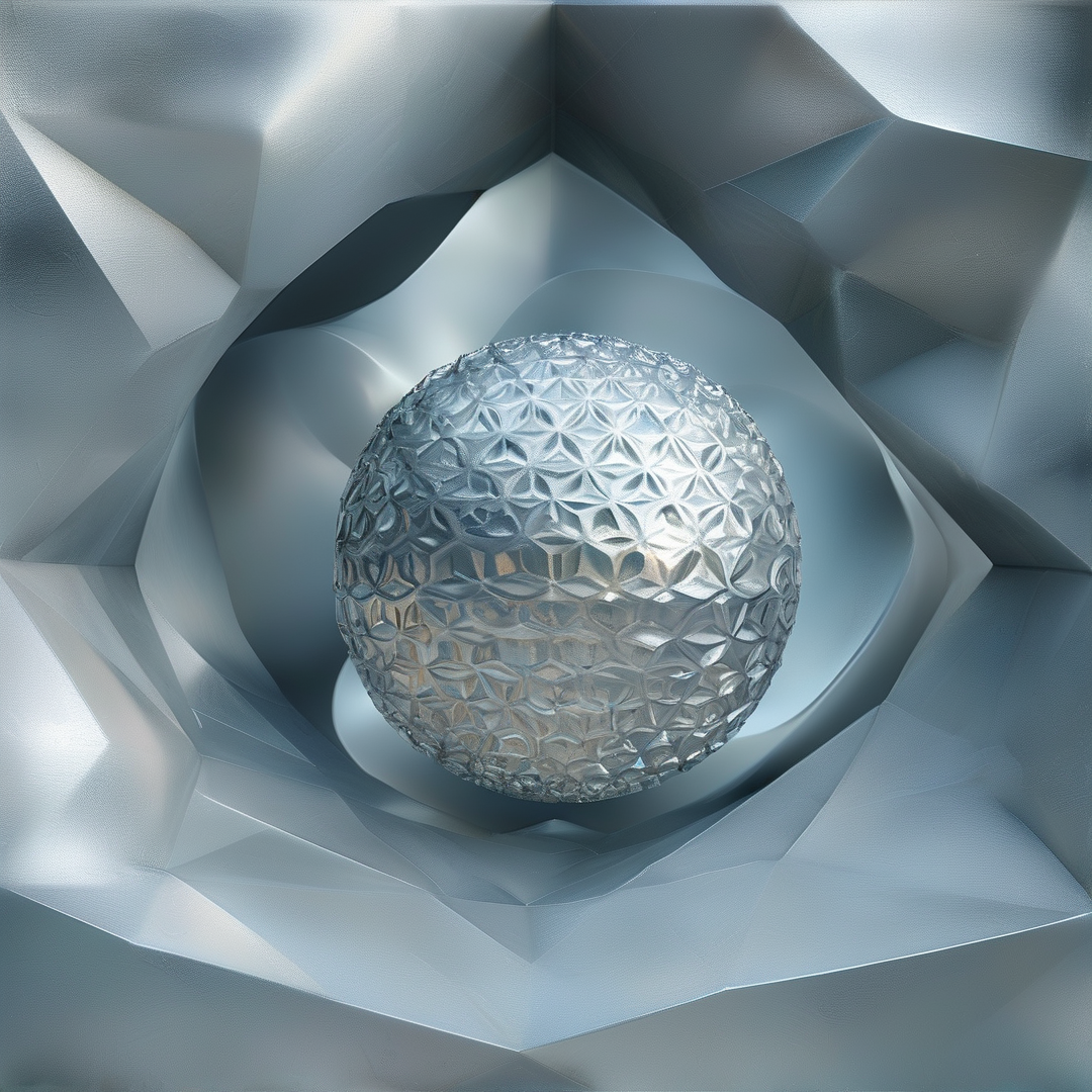 Abstract Metallic Sphere