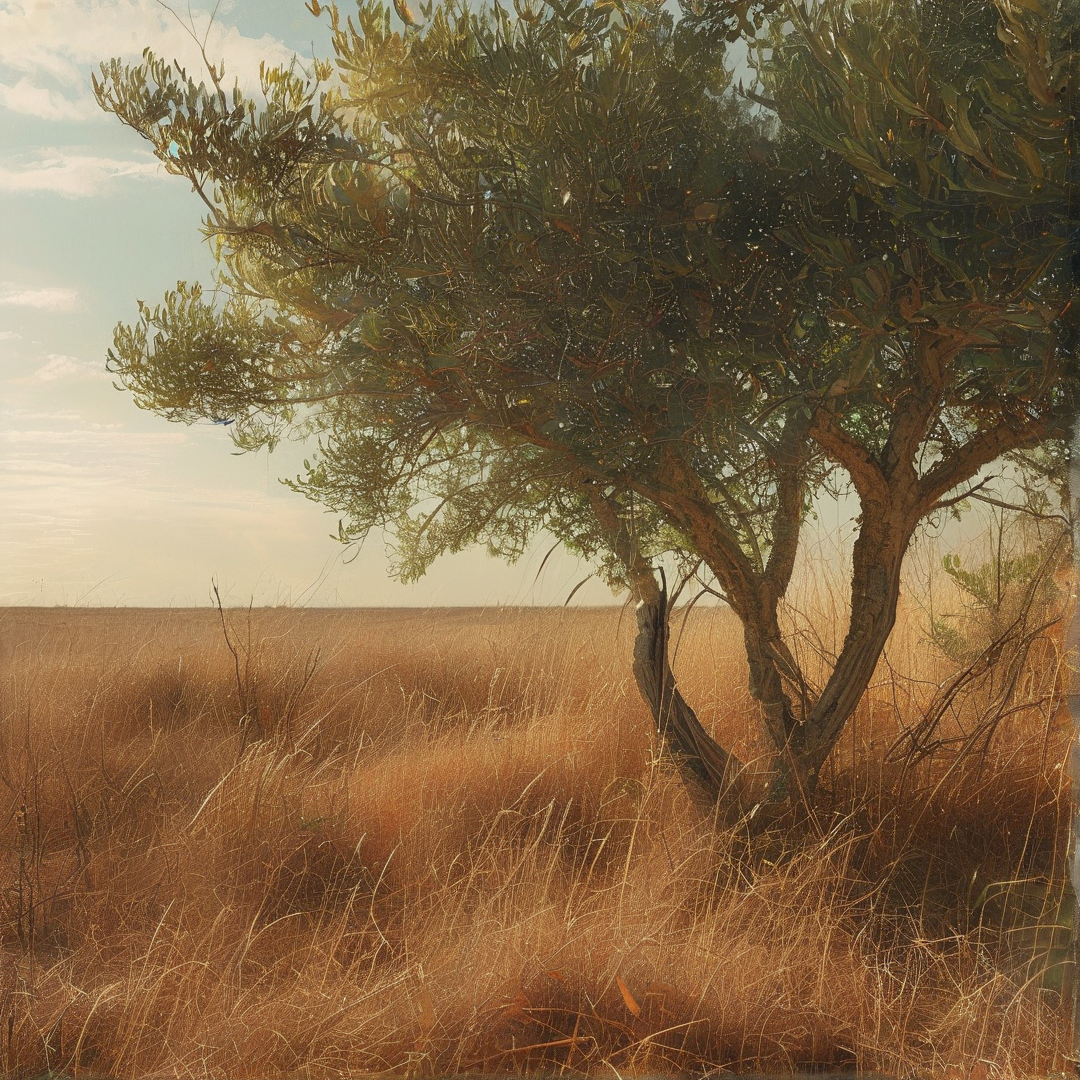 Tree in Golden Field