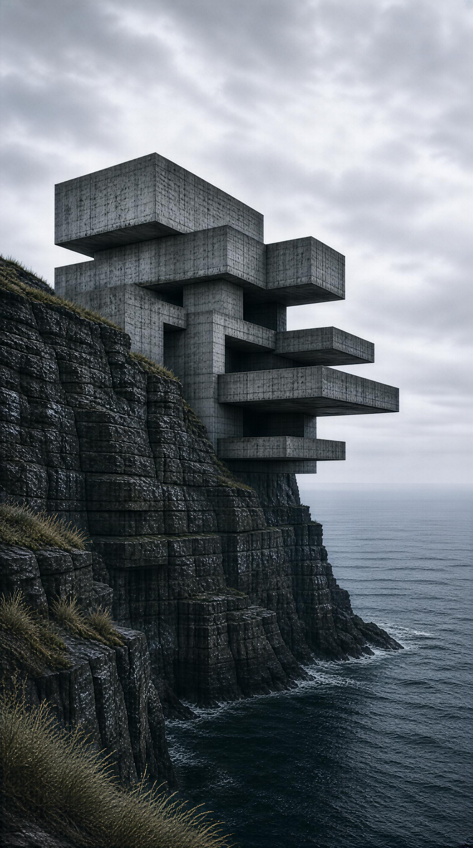 Brutalist Cliff House