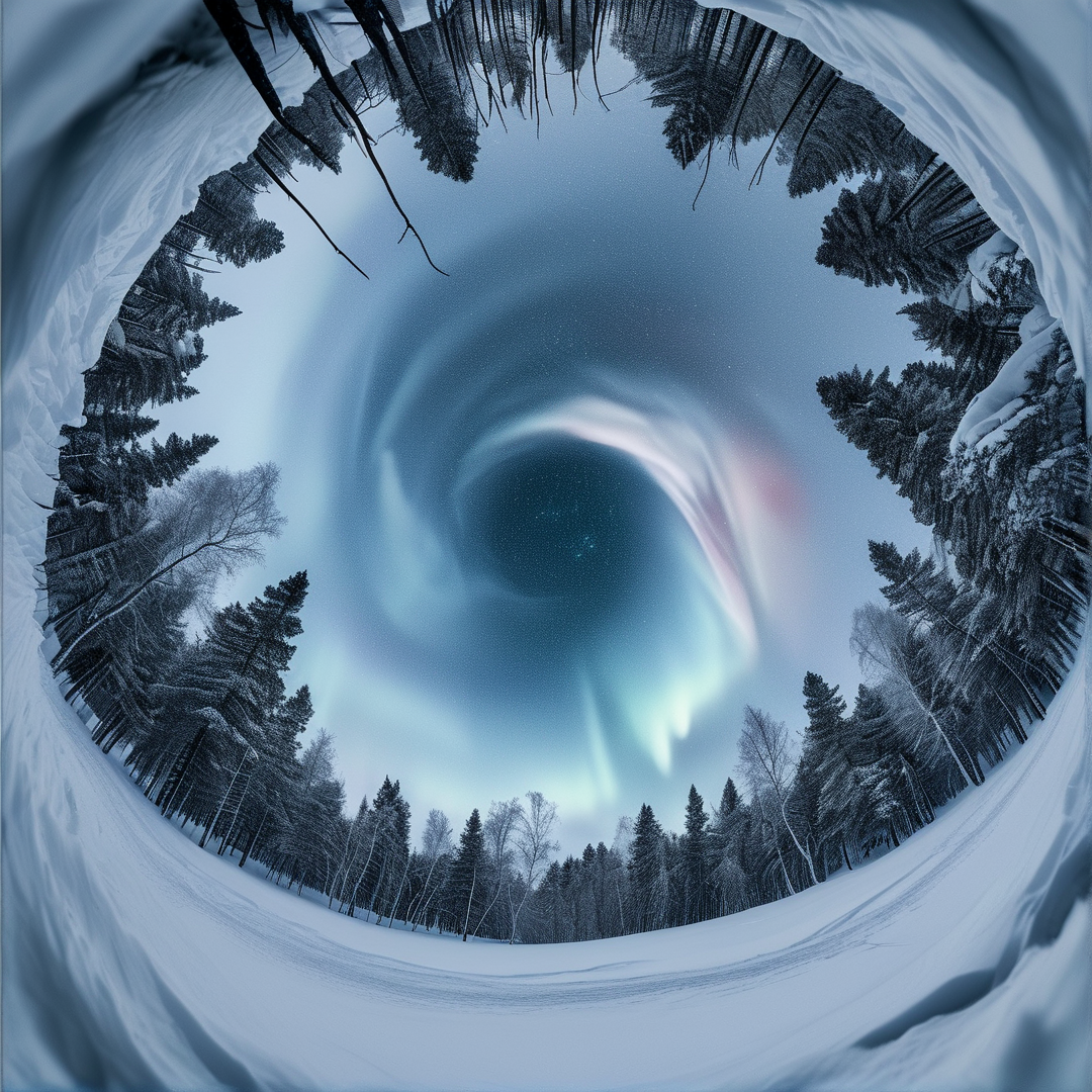 Surreal Snow Vortex