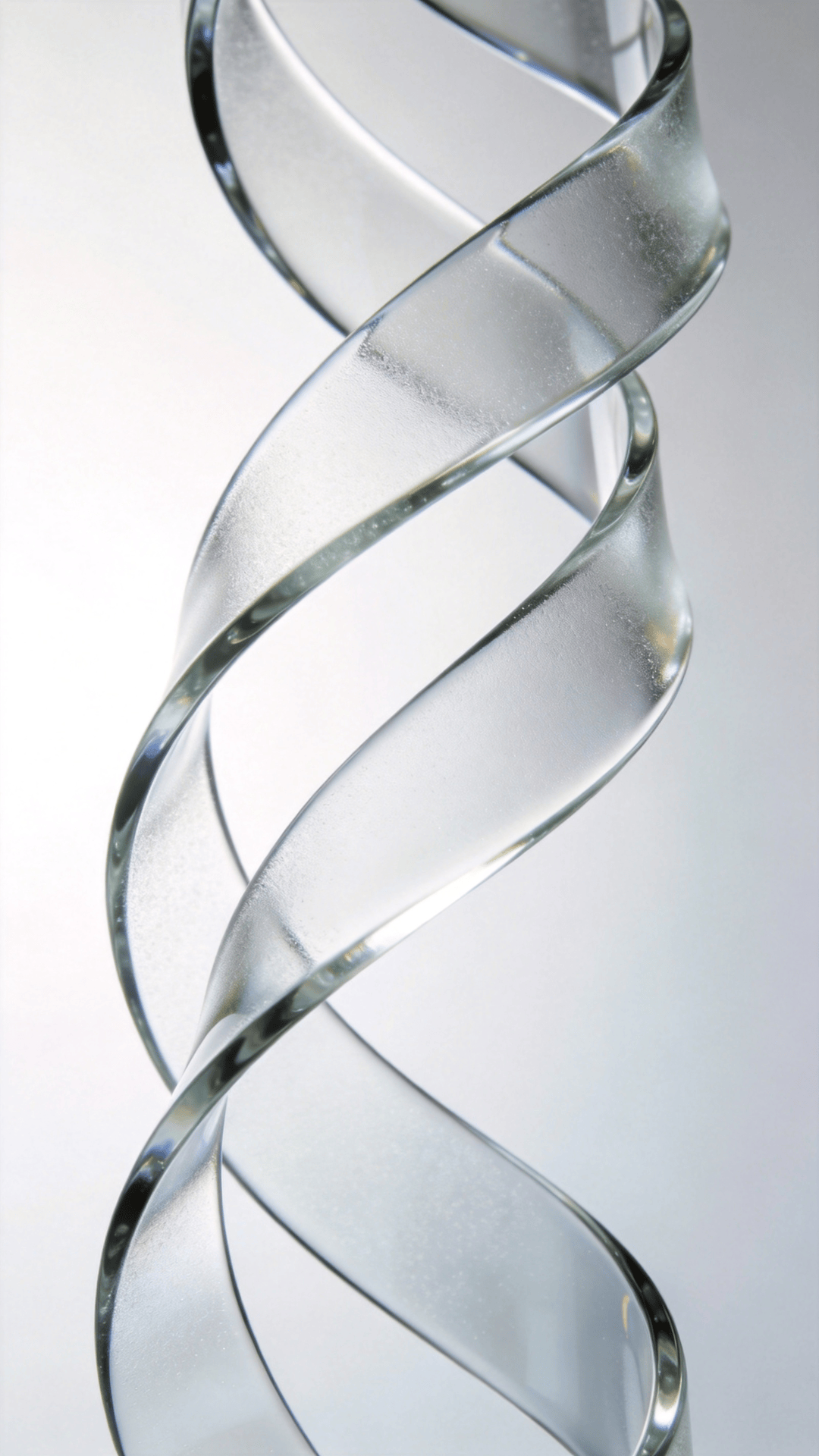 Frosted Glass Curved Ribbon