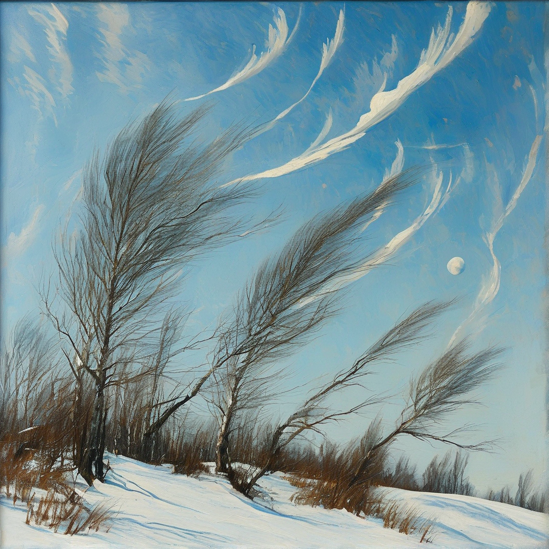 Winter Wind Scene