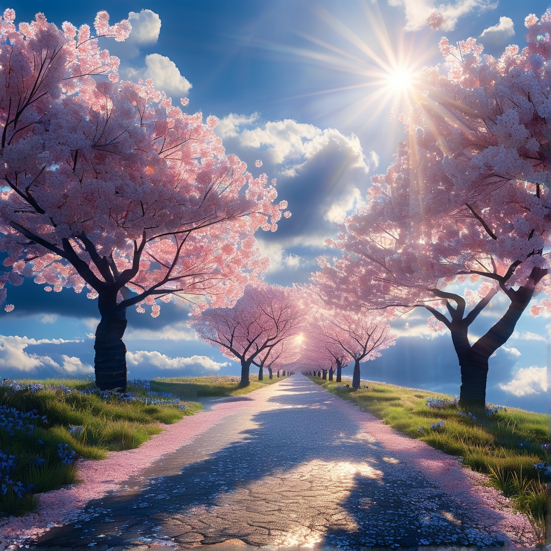 Cherry Blossom Pathway