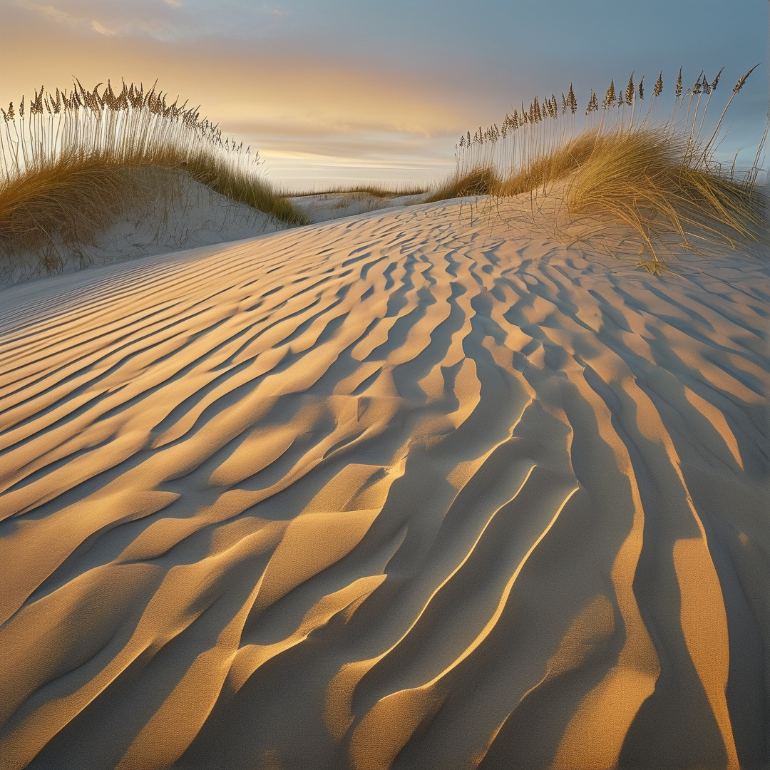 Golden Hour Sand Dunes